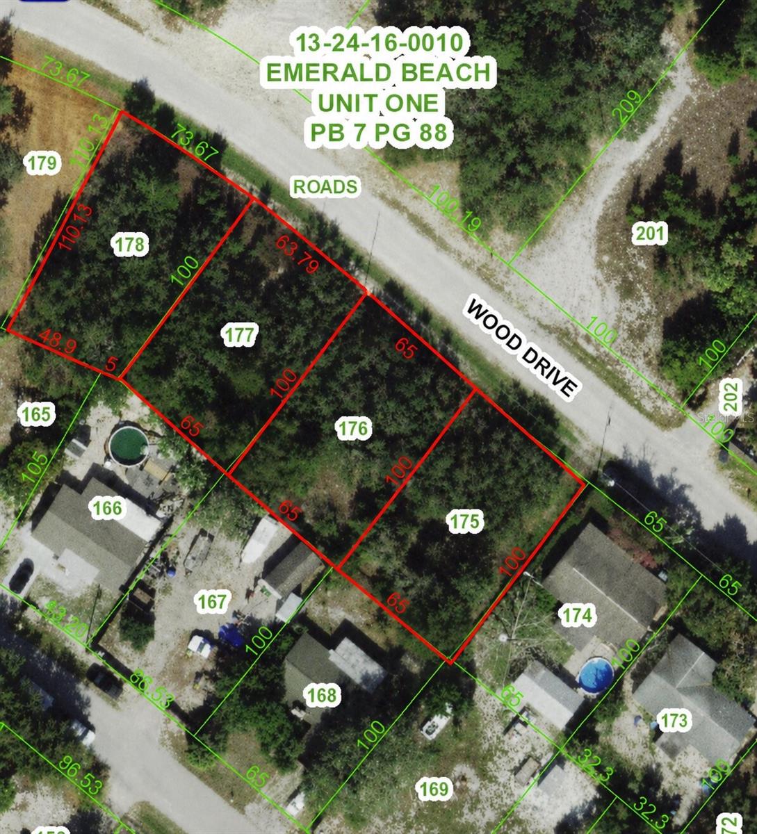 Rare opportunity to acquire four contiguous parcels being sold together as one combined property! Each parcel is approximately 0.15 acres, creating a total site of over 0.60 acres (more than half an acre) with ample space for your vision. Whether you’re looking to build, invest, or hold for future development, this assembled property offers flexibility and potential in a growing area. Parcel IDs included in the sale are 13-24-16-0010-1750, 13-24-16-0010-1760, 13-24-16-0010-1770, and 13-24-16-0010-1780. Buyers are encouraged to verify zoning, land use, utilities, and development possibilities with the appropriate authorities. Don’t miss this chance to secure a sizable tract comprised of four adjoining lots in one transaction.