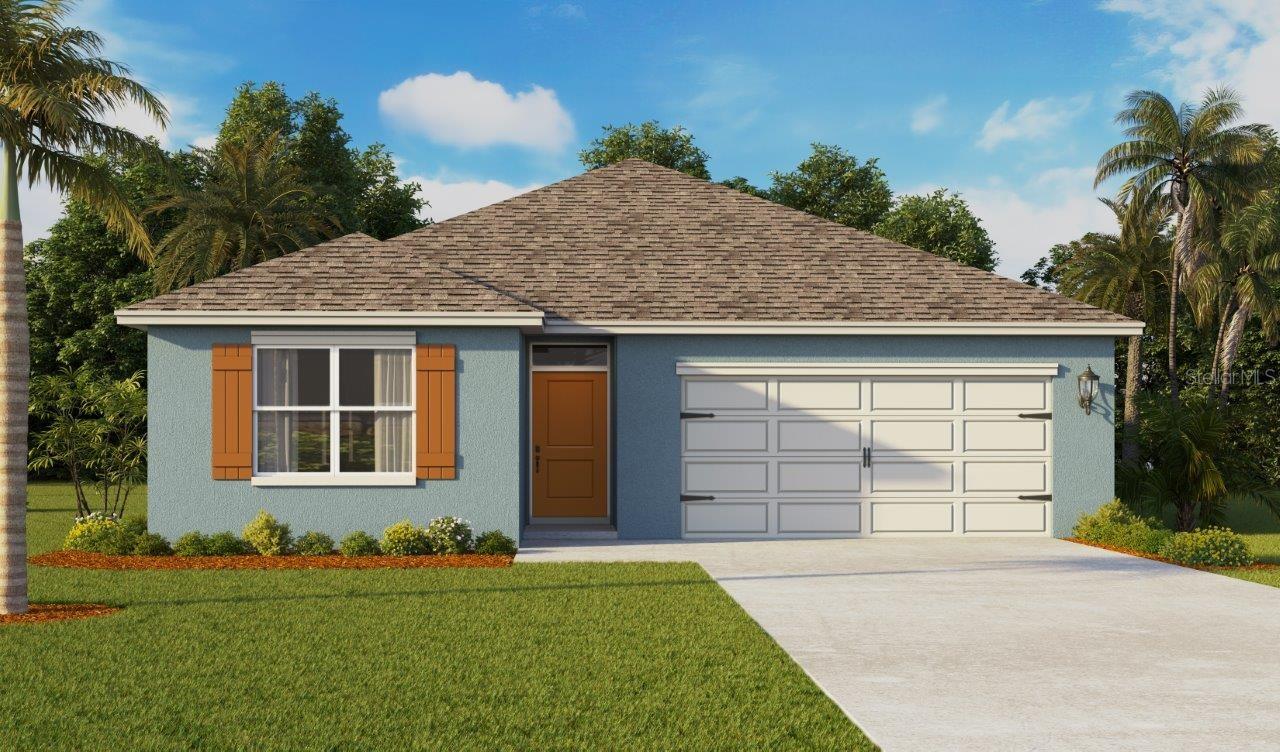 Under Construction. Welcome to the Lakeside, one of our one-story floorplans featured in our Fox Branch community in Lakeland, Florida. Take your pick between two artfully designed exteriors.

Inside this beautiful 5 bedroom, 3 bathroom home, you'll find 2,077 square feet of comfortable living. The living area is an open concept, where your kitchen, living, and dining areas blend seamlessly into a space perfect for everyday living and entertaining. The kitchen features modern cabinets, quartz countertops, and sleek stainless-steel appliances, which are sure to both turn heads and make meal prep easy. You'll never be too far from the action with the living and dining area right there.

Find Revwood flooring throughout a majority of the home including the family room, primary bedroom, kitchen, bathrooms, laundry and foyer. Bedrooms 2,3,4 and 5 will have carpeted floors and a closet in each room. Whether these rooms become bedrooms, office spaces, or other bonus rooms, there is sure to be comfort.

The primary bedroom has its own attached bathroom that features a walk-in closet and all the space you need to get ready in the morning. Privacy is guaranteed with a separate door for the toilet and shower.

*Photos are of similar model but not that of the exact house. Pictures, photographs, colors, features, and sizes are for illustration purposes only and will vary from the homes as built. Home and community information including pricing, included features, terms, availability, and amenities are subject to change and prior sale at any time without notice or obligation. Please note that no representations or warranties are made regarding school districts or school assignments; you should conduct your own investigation regarding current and future schools and school boundaries.*