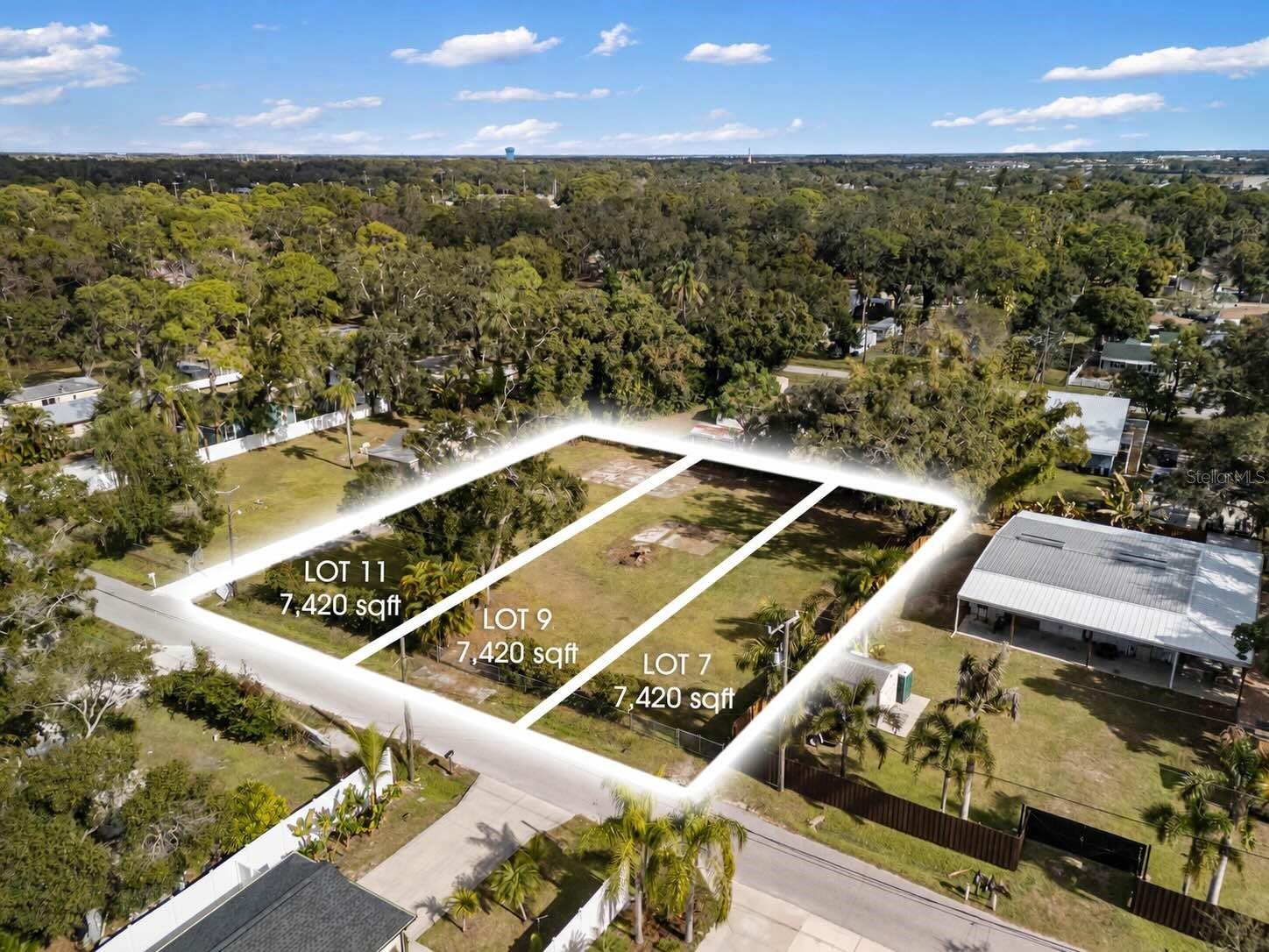 A rare opportunity to own three contiguous platted residential lots (Lots 7, 9, and 11) being offered together as one exceptional package in the heart of Sarasota. Opportunities like this are becoming increasingly difficult to find, making this an ideal property for builders, investors, or anyone looking to create something truly special.
Imagine building the custom home you've always dreamed of on over half an acre with plenty of room for a pool, detached garage, guest house, or expansive outdoor living space. Or take advantage of the opportunity to build up to three separate homes, creating an outstanding investment or multi-generational living opportunity.
The combined lots offer generous frontage, added privacy, and endless possibilities in a well-established neighborhood. Whether you're looking to build now or secure land for the future, this property offers the flexibility to bring your vision to life.
Ideally located just minutes from Downtown Sarasota, world-renowned beaches, shopping, dining, parks, schools, medical facilities, and major roadways, you'll enjoy the perfect blend of convenience and tranquility.
Whether you're searching for the perfect place to build your forever home or a unique development opportunity, this one-of-a-kind three-lot offering is packed with potential. Don't miss your chance to own a piece of Sarasota with possibilities that are truly hard to find.