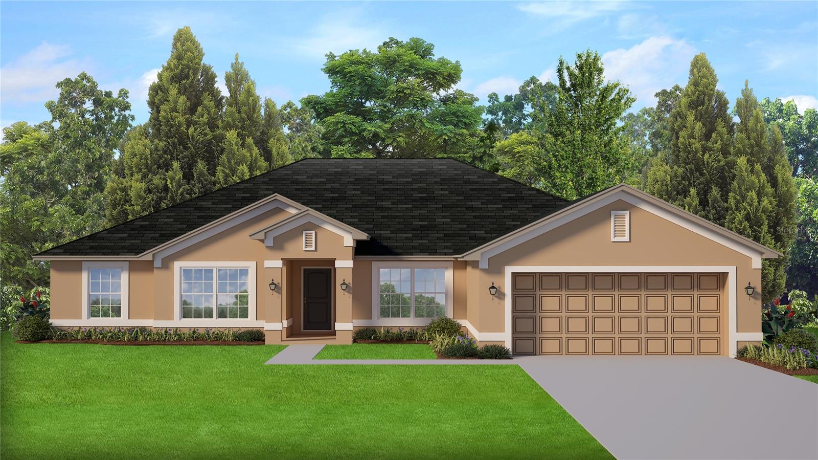 Under Construction. 4/2/2 2557 sqft Features include: 14'x10' Trussed covered porch, 5' Tile shower w/light  ILO tub/shower unit in master bath, Cabinet upgrade Brellin series, Beveled edge on HD countertops, Stainless steel upgrade (microwave, stove, dishwasher),  Tile all areas except bedrooms, Rear door mini blinds. Pre plumb for utility sink. Matte Black Finishes
Estimated completion: Oct/Nov '26
 THIS HOME QUALIFIES FOR A LOW-INTEREST RATE BUYDOWN WHEN BUYER CLOSES WITH A SELLER APPROVED LENDER AND SIGNS A CONTRACT BY 5PM ON 7/12/2026. TAEXX pest control system built in home. Builder warranty! Builder helps with closing costs when Buyer pays cash or closes with Seller approved lender. Prices /Promotions are subject to change without notice