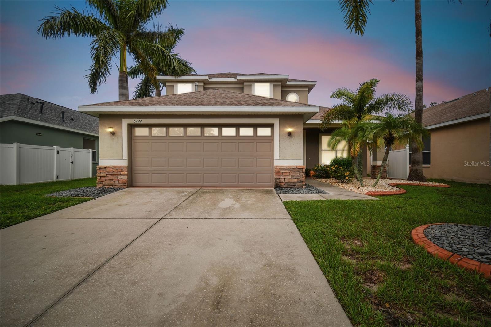 Overlooking a peaceful pond in the gated community of Braemar, this 4-bedroom, 2.5-bath home offers 2,393 square feet of living space, a first-floor primary suite, and a flexible upstairs loft. The open floor plan connects the kitchen, living room, and breakfast area, while a separate dining room provides additional space for entertaining, holiday gatherings, and special occasions.
Granite countertops, wood flooring, and soaring ceilings enhance the main living areas, while sliding glass doors lead to a screened lanai overlooking the water. Whether enjoying your morning coffee or winding down at the end of the day, the pond views and colorful Florida sunsets create a beautiful backdrop year-round.
The thoughtful layout offers room to spread out, with the primary suite conveniently located on the first floor and additional bedrooms and loft space upstairs. Recent improvements include a new roof (2024) and new HVAC system (2025), providing peace of mind for the next owner.
Residents of Braemar enjoy a gated entrance, community pool, playground, sidewalks, and walking paths, all with low HOA fees, no CDD fees, and no flood insurance required. The property is also located within a USDA-eligible area for qualified buyers.
Ideally located in Apollo Beach, you'll be minutes from shopping, dining, local marinas, waterfront restaurants, parks, and everyday conveniences, with easy access to I-75 for commuting throughout the Tampa Bay area.
