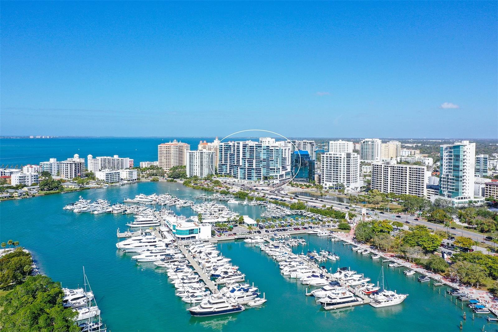 One or more photo(s) has been virtually staged. Experience Bayfront Bliss at The VUE — where comfort meets elegance and fun in a picturesque bayfront setting. As a resident of the VUE, indulge in a range of amenities including a 24-hr. concierge, valet, gym, spa, swimming pool, and a variety of social activities, fostering a sense of community and belonging. Plus, with downtown Sarasota just a short walk away, immerse yourself in the vibrant cultural scene whenever the mood strikes. Step into a haven of coastal elegance with this stunning 3-bedroom plus den, 3 ½-bathroom condo. Experience the epitome of sophistication as you explore the spacious 2,615 sq ft floorplan, the largest in the building second only to the Penthouses, with captivating water views from every room. Relish in the abundance of natural light that fills every space in this corner unit, highlighting the breathtaking water views that serve as your backdrop from every room. The open layout and well-appointed rooms create an inviting space for both relaxation and entertaining, perfect for hosting gatherings or enjoying quiet moments. Elevate your everyday with the convenience of a private elevator that takes you straight from your parking garage to your personal sanctuary. Admire the thoughtful details throughout, from the meticulously designed kitchen to the functionality of top-quality custom-built closets. Elevate Your Lifestyle with Luxury Living and Social Splendor!