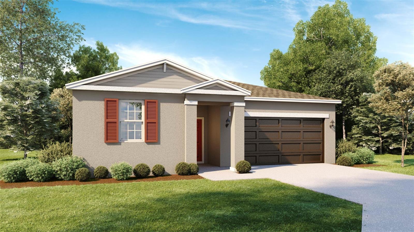 Under Construction. ** Under Construction** Stanley Martin brings forth brand-new single-family homes within the charming Sunset Lakes Estates community in Mascotte, Florida. Strategically positioned for easy access to SR 50 & SR 17, this locale offers a convenient route to downtown Clermont and Mount Dora for delightful dining experiences, extensive shopping, and exciting adventures on Lake Apopka with loved ones. For those yearning for the vibrant city life, Downtown Orlando, Disney World, and Universal Studios are all just a 45-minute drive away. Among these, The Quest single-family home stands out with its warm and efficient design, perfectly suited for couples, young families, and first-time home buyers. As you step inside, the open floorplan seamlessly merges the kitchen, dining room, and family room, creating an inviting space perfect for family gatherings or entertaining guests. Just off the family room, sliding glass doors open to the rear patio, ideal for enjoyable outdoor grilling and entertainment in your new home. Tucked away behind the family room for privacy, the primary suite features a large window that bathes the space in natural light from the backyard. The primary bath comprises a walk-in shower, dual vanity, and a spacious walk-in closet. Moving down the hall, two additional bedrooms offer ample closet space and share a full bath, easily accessible to guests while ensuring the privacy of the bedrooms. **Images are rendition representations, actual product may differ**