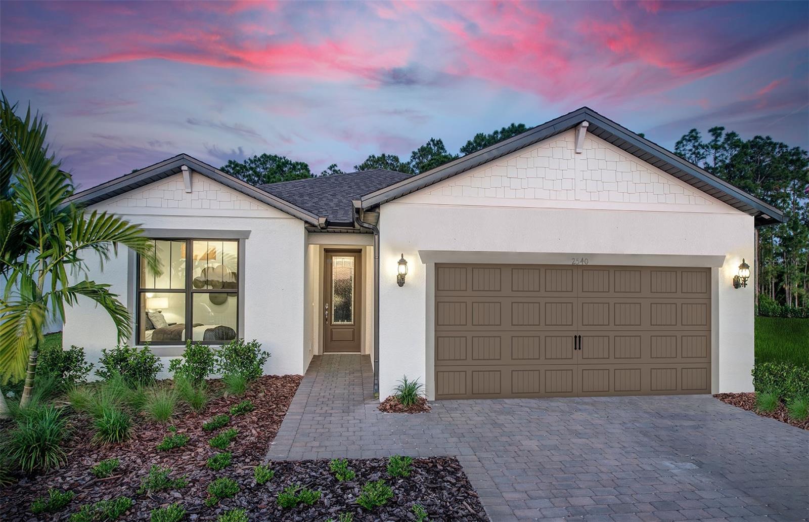 Under Construction. The Crestmere offers a functional open floorplan and a spacious owner's suite and walk-in closet. Home includes impact resistant windows, extended screened in patio and 4ft garage extension for added storage space. Upgraded in-home finishes include luxury vinyl plank flooring in all living areas. Exterior has upgraded craftsman style architectural details. Yard maintenance included with HOA fees.