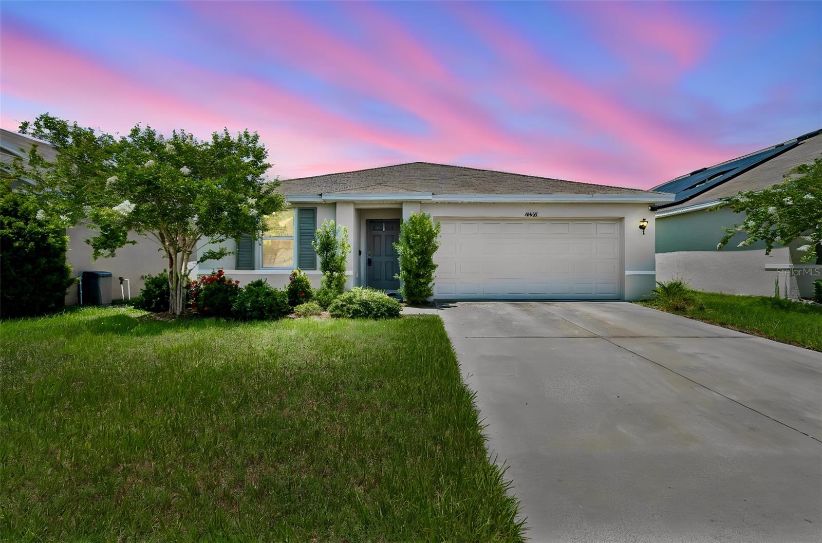 Welcome to this immaculate, move-in-ready 3-bedroom, 2-bath home nestled on a quiet dead-end street in the sought-after Timber Creek community. Meticulously maintained and thoughtfully updated, this home offers the perfect blend of comfort, style, and energy efficiency. The spacious primary suite features a large walk-in closet and private bath, creating a relaxing retreat. Durable tile flooring enhances the entryway, kitchen, and bathrooms, while brand-new carpet adds warmth and comfort to the family room. The well-appointed kitchen showcases granite countertops and a new stainless steel refrigerator, providing both functionality and modern appeal. Enjoy outdoor living in the fully fenced backyard, ideal for entertaining, pets, or play. Solar panels help reduce energy costs and provide exceptional efficiency, contributing to lower monthly utility bills. Residents of Timber Creek enjoy access to outstanding community amenities, including a swimming pool, basketball court, and clubhouse. Combining pristine condition, desirable features, and a fantastic location, this exceptional home is ready for its next owner