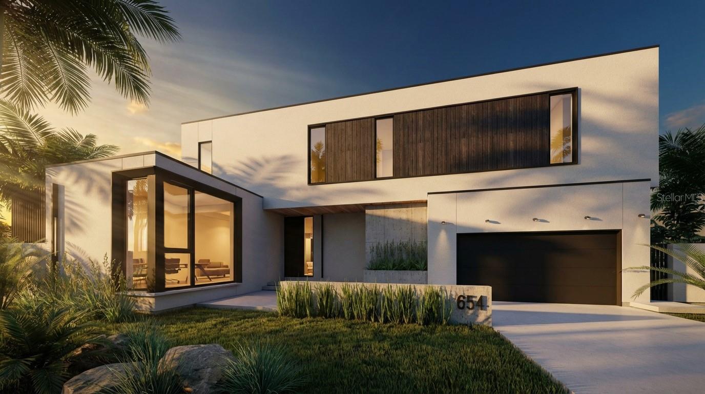 Pre-Construction. To be built. This exceptional new construction opportunity in the coveted Laurel Park neighborhood of downtown Sarasota offers the perfect blend of luxury, flexibility, and an unbeatable urban lifestyle.  Encompassing over 3,800 square feet of sleek, modern living space, the home features five bedrooms, five full baths, and two half baths, including a private ground-floor suite with its own exterior access, ideal for guests or multigenerational living. An additional ground floor office or bonus room is a huge bonus and a testament to the thought layout of this residence. Designed for both everyday comfort and elevated entertaining, the open floor plan showcases engineered hardwood flooring throughout, a stunning chef’s kitchen with a large island, stone countertops, Wolf and Sub-Zero appliances, Kohler and Grohe plumbing fixtures, and designer lighting from the Modern Visual Comfort Collection. Expansive glass sliders seamlessly connect the interior to an oversized lanai with a resort-style pool and spa, outdoor grilling area, and private outdoor shower, creating an effortless indoor-outdoor living experience. Additional highlights include an elevator for convenience and accessibility, a quiet dead-end street setting with no through traffic, and a prime walkable location just moments from downtown shopping and dining, the bayfront, Selby Gardens, boating, parks, tennis, pickleball, and a wide array of outdoor activities. Advertised pricing reflecting the currently permitted residence.  Buyer has the option to design and build your own custom vision.