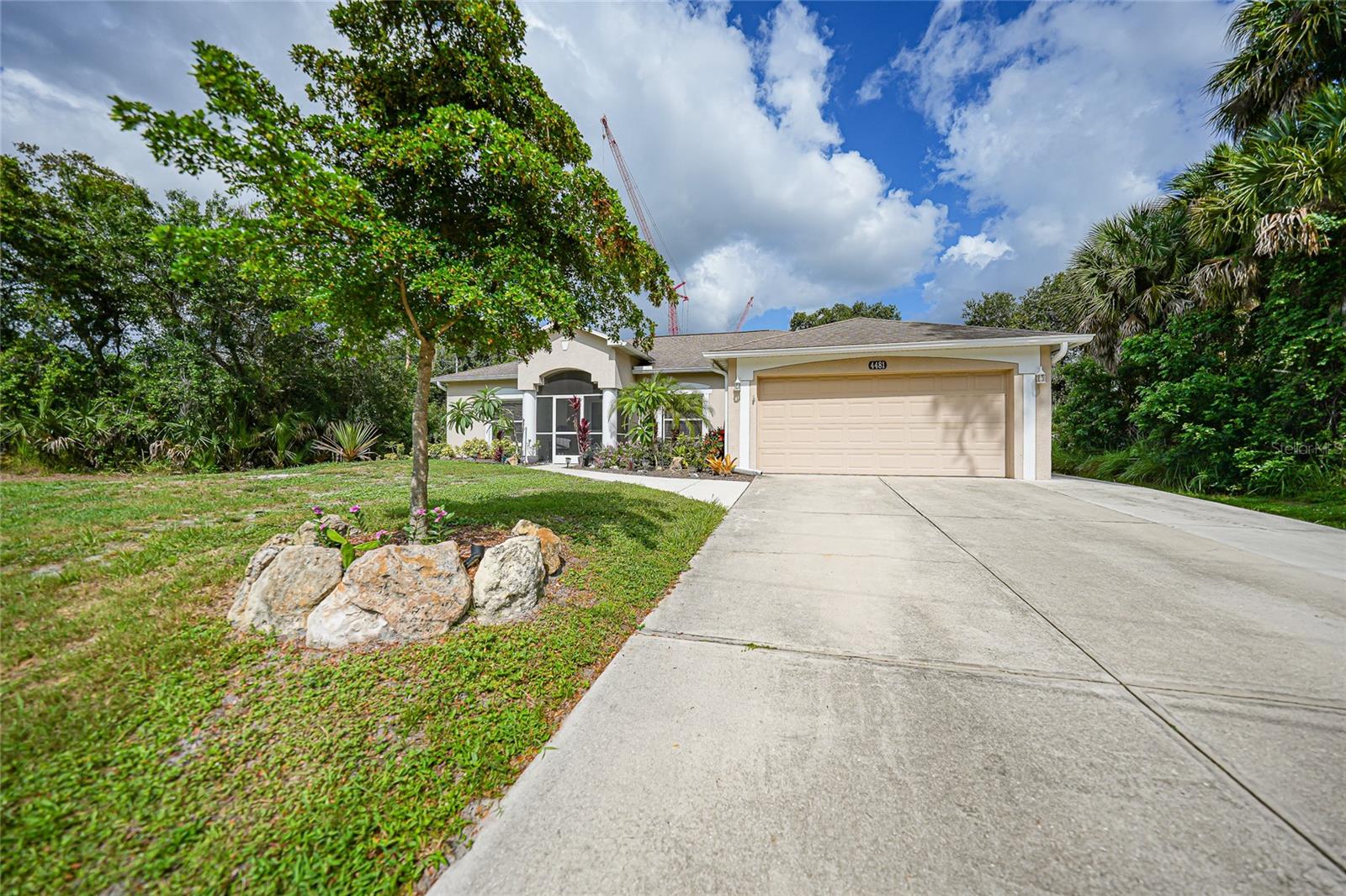 You found it!!!  SUPER INVESTMENT OPPORTUNITY!!!  Don’t miss this one!  NO FLOOD INSURANCE REQUIRED, NO HOA / CDD Fees, and NO Deed Restrictions!!  Offering 1,832 Sq. Ft. Under Air, a Superb Split-Bedroom Floor Plan, 3 Spacious Bedrooms PLUS a LARGE BONUS / FLEX ROOM, 2 Bathrooms including Owner’s En-Suite Bathroom, Large 2 Car Garage with recently Extended Driveway, Screen-In Lanai, Outdoor Storage Shed, a Greenbelt to the rear, and vacant lots on both sides, this fantastic Home Welcomes it’s New Owners with Open Arms!  Located within the Highly Rated Sarasota County School District in the Heart of the Dynamic and ever Growing Community of North Port, Florida.  A “stones throw” away from what will be the Brand New Sarasota Memorial Hospital in North Port.  Convenient to nearby I-75, Shopping, Restaurants, Multiple Nature Preserves and Parks, Suncoast Technical College – North Port, Sports Fields, Multiple Community Centers, and Parks, the North Port Aquatic Center, Numerous MLB Spring Training Complexes, World Class Fishing, Boating, Golfing, and the World Renowned Gulf Beaches of Southwest Florida! CALL to schedule a showing and Carpe Diem!