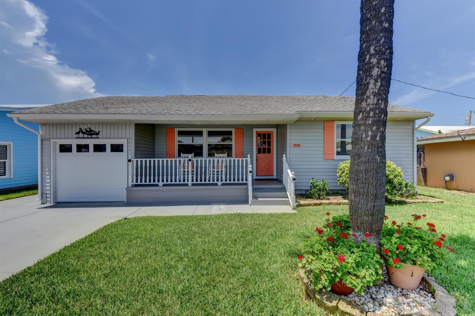 Vacation Rental. Summer 2022 available, May and June now available! $3600/ month along with Clean, taxes, and $50 booking fee. Monthly zoned rental.  

Island living at it's finest! Come stay in this adorable 2 bedroom/ 2 bath remodeled. Two living room areas. Pet friendly with $150 pet fee. Walk to the beach and intracoastal. This house is located in the most sought after neighborhood of New Smyrna Beach. Walk to the great state park, New Smyrna Dunes. Few blocks to Flagler Ave to enjoy the best restaurants, shops, and live the small beach town that New Smyrna is known for. Enjoy the back patio deck, grill, and great backyard. There is a public dock just south off Due East for fishing. The white sands of New Smyrna Beach is located 3 blocks to the east and Sapphire Park is around the corner. Close to shopping restaurant bars and nightlife. Ranch style home with tile floors and beautifully decorated. Winter 2023 is booked