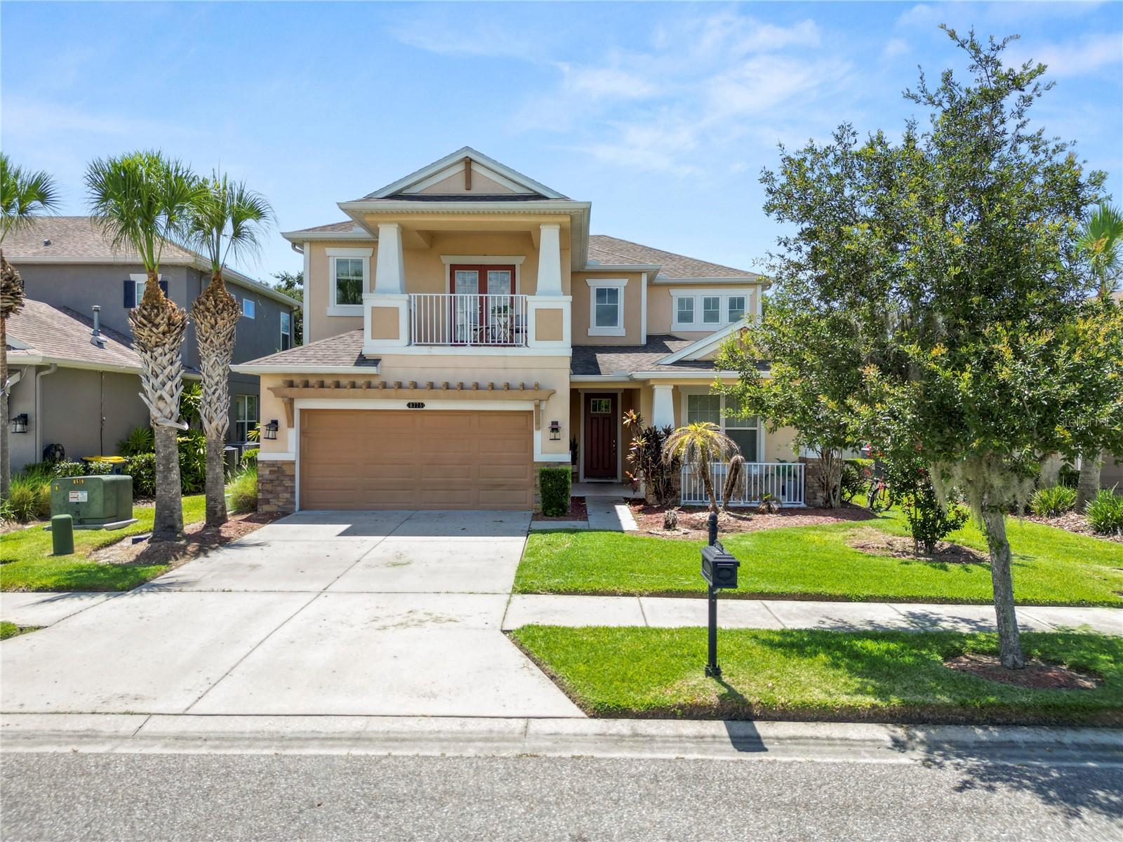 Short Sale. Welcome home to this spacious two story residence featuring 4 bedrooms, 3.5 bathrooms, and a thoughtfully designed floor plan perfect for everyday living and entertaining. The heart of the home is the well appointed kitchen with a large center island, stainless steel appliances, and plenty of workspace overlooking the main living areas.

Upstairs, you'll find all four generously sized bedrooms, including a spacious primary suite complete with a private balcony, the perfect place to enjoy your morning coffee or unwind in the evening. The convenient upstairs laundry room makes household chores a breeze, while the additional bedrooms offer ample space for family, guests, or a home office.

Step outside to the screened lanai overlooking the fully fenced backyard, offering a private space for outdoor relaxation, entertaining, or pets to play.

Located in a desirable amenity rich community, residents enjoy access to a resort style pool, scenic walking trails, tennis and pickleball courts, a sand volleyball court, and a beautiful clubhouse. Combining functional design, generous living space, and exceptional community amenities, this home offers the perfect blend of comfort, convenience, and an active Florida lifestyle.