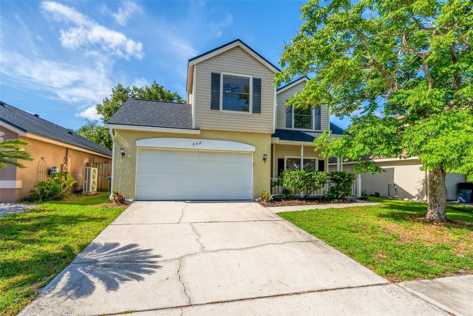 Virtually Staged. Step into this thoughtfully renovated home in one of the area’s most inviting neighborhoods, offering highly rated schools and a layout designed for effortless living and entertaining. The interior has been freshly painted, with brand-new luxury vinyl flooring downstairs and new carpeting upstairs for a clean, move-in-ready feel. The kitchen is a true standout, featuring sparkling new quartz countertops along with a brand-new stainless-steel stove, microwave, and dishwasher, and the refrigerator, washer, and dryer all convey in good working order.  The half bath has been renovated with a new vanity, flooring, lighting and mirror that adds a modern, updated touch.

The floorplan shines with several defined living and dining spaces on the main level—perfect for hosting gatherings or enjoying everyday comfort. Upstairs, all bedrooms are thoughtfully arranged in a split layout, offering privacy and flexibility for residents or guests. With modern updates throughout and a warm neighborhood setting, this home delivers the ideal blend of style, function, and location.  In addition to the modern cosmetic updates, the home has also had many solid mechanical updates, including a 2022 roof, 2017 HVAC, and 2019 water heater. Schedule your showing today!