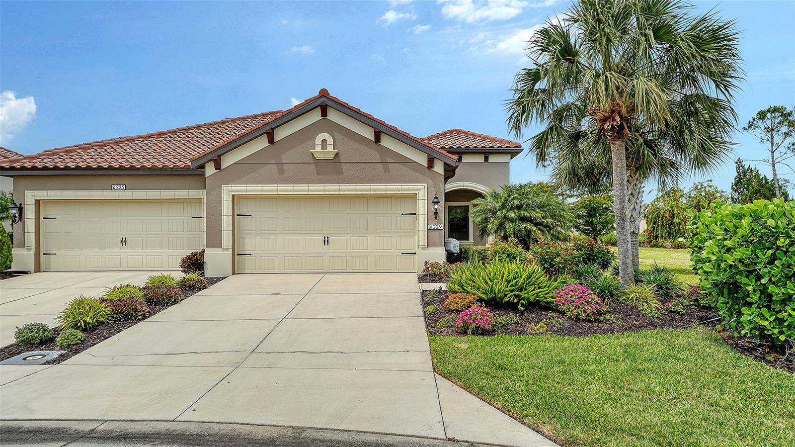 Elegantly Updated Turnkey Villa on a Private Cul-de-Sac in Villages of Milano!
Welcome to your perfect Florida escape! This beautifully updated 2-bedroom + den w/ closet villa is offered fully furnished with stylish, modern décor—truly turnkey and move-in ready. Nestled on a lushly landscaped side lot in a quiet cul-de-sac in the sought-after Milano community, this home offers a rare blend of privacy, luxury, and lifestyle.

Step inside the popular Tidewater floorplan, an elegant tray ceiling and crown molding create beautiful detailing in the great room, and designer glass light fixtures in both the kitchen and dining areas set an elegant tone. This home is loaded with upgrades: crown molding throughout, high ceilings, recessed lighting in all bedrooms and living areas, plantation shutters, blinds and drapes. The open-concept living areas flow seamlessly, with a gourmet kitchen, highlighted by a large stunning Taj Mahal Quartzite Island with seating, new Frigidaire Gallery French door refrigerator (2024), Samsung gas range and microwave, and a recently upgraded dishwasher control panel (2025).

The den with closet—complete with its own large-screen TV—makes the perfect 3rd bedroom, home office, or media room. A separate laundry room adds extra convenience, featuring washer/dryer and upper cabinets for storage.

Throughout the home, you’ll find large tile flooring in main areas, luxury laminate in the den, and Berber carpet in both bedrooms. The primary suite is a peaceful retreat, featuring dual closets with built-in shelving, recessed lighting, and an ensuite bath with separate vanities, private water closet, and a walk-in shower.

Additional features include:
• Crown molding throughout
• Plantation shutters, blinds, and custom window treatments
• Ceiling fans with recessed lighting in every room
• 2-car garage with built-in storage
• New gas water heater (2024)
• Extensive landscaping for curb appeal and privacy

Milano residents enjoy resort-style amenities, including a clubhouse, monthly calendar with weekly activities, heated pool and spa, 3 pickleball courts, 2 bocce ball courts, and a dog park—all with low HOA fees and no CDD fees!

All this just minutes from Nokomis Beach, historic Venice Island, and world-famous Siesta Key.

Just bring your suitcase and start living the good life! Schedule your private showing today!!!