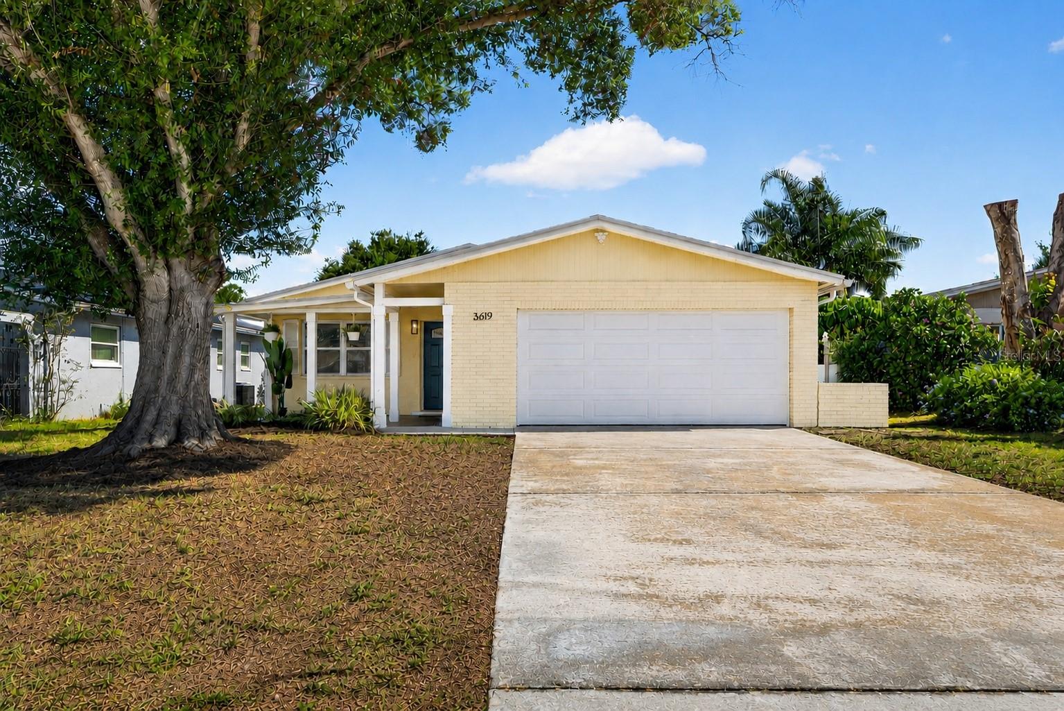 Beautifully Updated 4-Bedroom Home in an Exceptional Location!

Welcome home to this move-in ready 4-bedroom, 2-bathroom residence with a spacious 2-car garage, perfectly situated in a highly desirable location close to shopping, popular coffee shops, dining, and with convenient access to I-275 for an easy commute.

Built with solid block construction, this well-maintained home offers peace of mind and a long list of valuable updates. The thoughtfully designed floor plan features updated flooring in the bedrooms, beautifully renovated bathrooms, and a refreshed ensuite bath that creates a private retreat for the homeowner. Custom closet built-ins provide added organization and functionality throughout the home.

The kitchen is equipped with appliances updated in 2020, while the washer and dryer were replaced in 2021. Major system improvements include a new roof (2021), A/C system (2021), and updated supply lines (2023).

Step outside to enjoy the screened-in patio overlooking a low-maintenance backyard enhanced with premium turf and pavers in 2024—perfect for relaxing, entertaining, or enjoying Florida living without the upkeep. Additional peace of mind comes from the home being professionally tented in 2021, with the Geiger warranty still in place.

With its combination of quality updates, durable construction, desirable location, and low-maintenance lifestyle, this home is truly a standout opportunity. Schedule your private showing today!