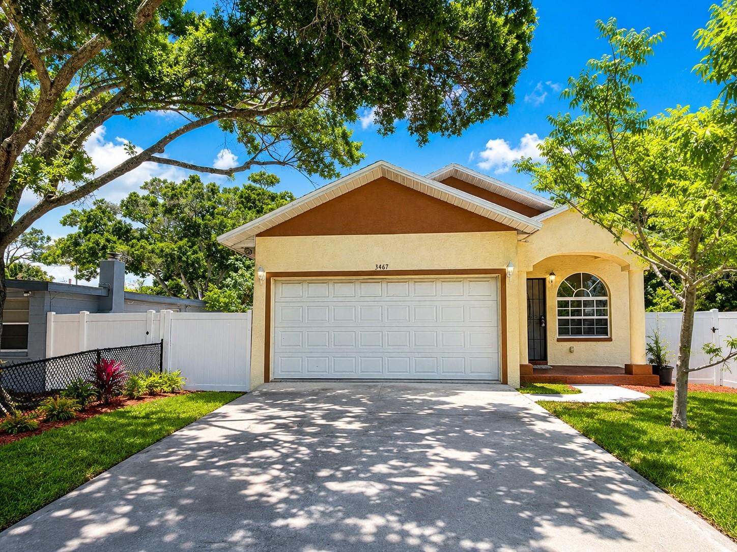 Welcome to this well-maintained 3-bedroom, 2-bath single-family home in St. Petersburg! Built in 2006, this home offers 1,644 sq ft of comfortable living space with an open floor plan, spacious kitchen, and a flexible bonus room perfect for a home office or additional living area. Enjoy central A/C, an attached garage, and a fully fenced backyard—ideal for relaxing, entertaining, or pets to play. Pet-friendly (subject to approval). Conveniently located near shopping, dining, beaches, and major highways. Move-in ready and available now. Schedule your showing today!