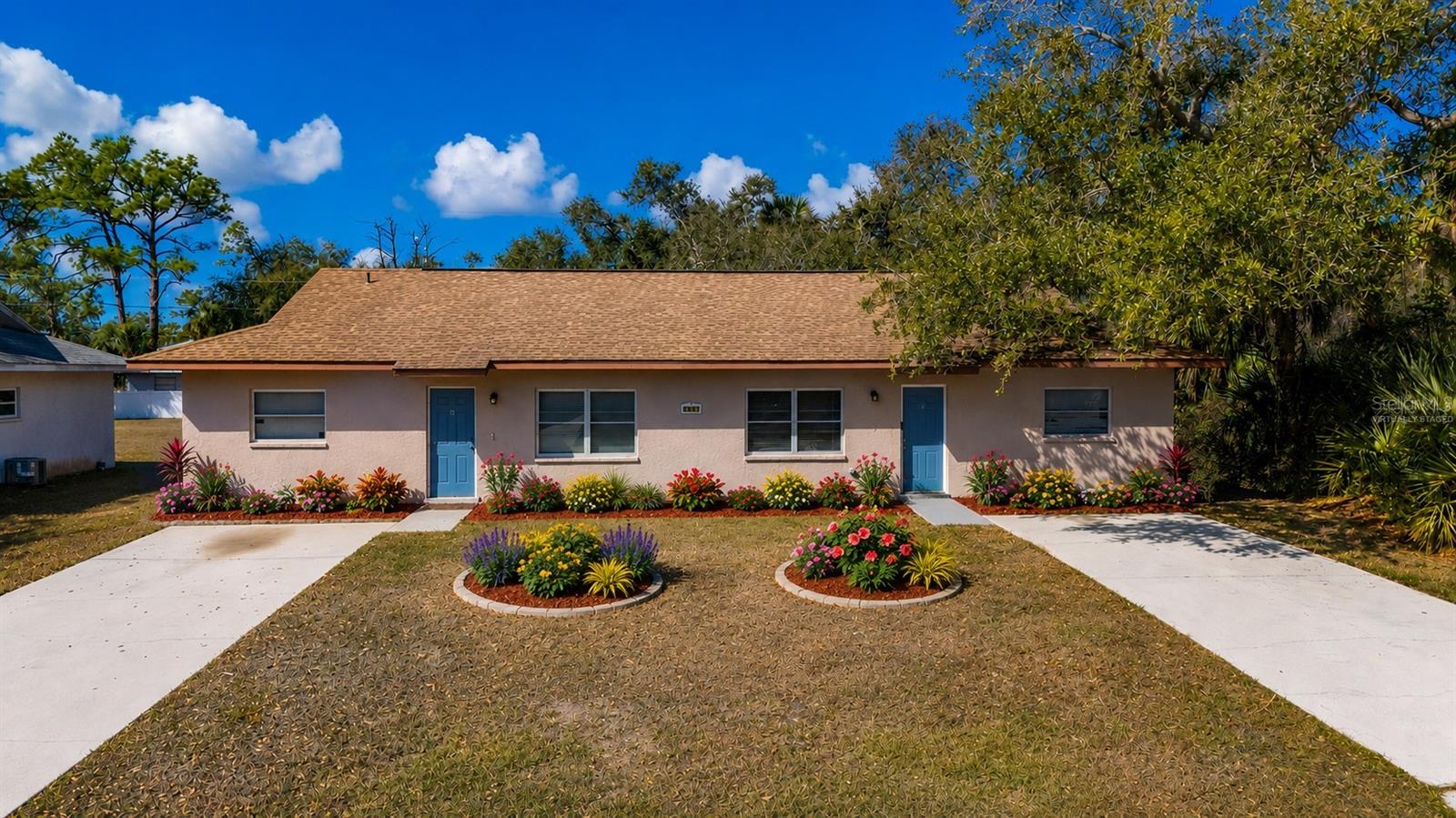 One or more photo(s) has been virtually staged. Investment Opportunity! Ideally located just minutes from Gulf beaches, shopping, and dining, this well-maintained property offers strong rental appeal in the heart of Charlotte County. Situated on a deep lot with generous backyard space, each unit features 2 bedrooms and 1 bathroom, luxury vinyl flooring throughout, private in-unit laundry, a large screened-in lanai, and a spacious front parking pad. Recent improvements include a new roof (2019) and complete HVAC replacement (2020), providing added value and peace of mind. Residents will enjoy an active Florida lifestyle with nearby fishing, boating, tennis, and access to several elite golf courses. The new Port Charlotte Beach Complex and the renowned Sunseeker Resort are just minutes away, along with a wide variety of dining options. The historic village of Punta Gorda offers miles of dedicated biking and walking trails, charming downtown shops, and waterfront activities. Additional retail and entertainment can be found at Port Charlotte Town Center Mall. Gulf beaches are easily accessible by boat or car. Don’t miss this opportunity—call today for more details.
