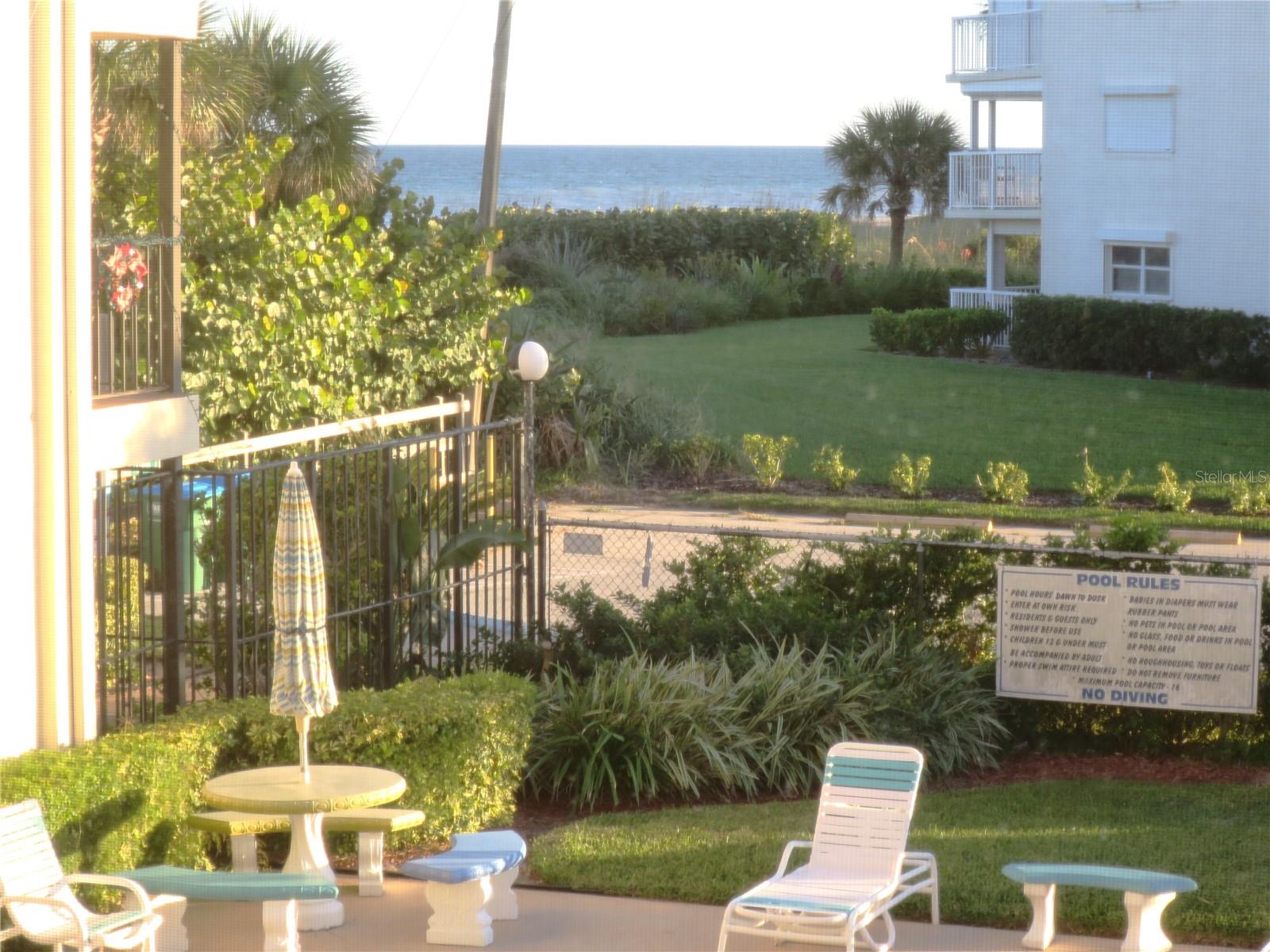 Charming Cape Canaveral! Ocean Front Complex! Direct beach access! Updated super cute fully furnished 2 bedrooms, 2 full baths, 2nd floor unit with Ocean View. Features rare 1 car garage, wood look tile floors throughout, screened balcony, with or without furnishings. Minimum monthly rental. Fantastic location between Cocoa Beach Pier and Port Canaveral. Sand Pebbles is a quaint, well maintained quiet 30 unit, 3 story complex (with elevator) located on the beach. Perfect for a winter home, full time resident or investor. Cape Canaveral is a small town about 45 minutes from the Orlando International Airport. Plenty of great, family owned restaurants and entertainment, Public tennis and shuffle board courts are four blocks away, a great town for biking and wonderful viewing for rocket launches right out your door