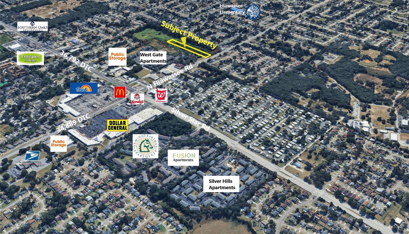 3.3-Acre Residential/Development Opportunity at Hiawassee & Silver Star Rd — Seller Financing Available! A rare and compelling land opportunity in the heart of Orange County's established northwest Orlando corridor. This 3.3-acre unplatted residential parcel sits at one of Central Florida's most trafficked arterial intersections — Hiawassee Road and Silver Star Road — offering exceptional visibility, connectivity, and long-term upside for builders, investors, and developers alike. Prime Location with Proven Traffic Volume According to the Orange County Traffic Engineering Department's 2024 Annual Count Report, Hiawassee Road just north of Silver Star Road carries approximately 32,274 vehicles per day (AADT), reflecting an 8% year-over-year increase — one of the stronger growth trends in the county. Silver Star Road (SR 438) at this intersection carries an estimated 28,000–32,000 vehicles per day, making this a genuinely high-exposure corridor with continuous, sustained traffic demand. Development Potential, Currently zoned residential and buildable for single-family use, this parcel also presents a compelling path toward higher-density development. The site's size, frontage, and location within a dense, established Orlando submarket make it a strong candidate for townhome development or rezoning to higher-density residential — a use case well-supported by the surrounding population density and the county's ongoing housing demand. Utilities are adjacent and nearby. Property Highlights: 3.3 acres | Unincorporated Orange County
Residential zoning — single-family buildable
Townhome development or higher-density rezoning potential
Utilities adjacent and nearby
Road frontage at major signalized corridor
No HOA | Unplatted parcel
High-traffic location: ~32,000+ vehicles/day on Hiawassee Rd
Developable acreage with this level of traffic exposure, utility access, and density potential at this intersection is an increasingly rare find in Orange County's built-out northwest submarket.