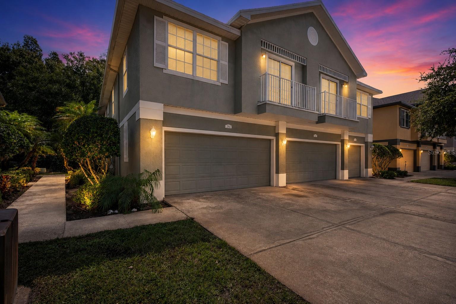 Turn-key 3 bedroom 2.5 bath, 2 car garage, end unit townhome in the gated community of
Saddle Creek Manor- just minutes from several desirable Wesley Chapel locations! This property has been well maintained with a 2023 roof, a 2025 AC, and new flooring. The first floor offers new luxury vinyl plank flooring, an entertainment nook, and abundant natural light through two sets of sliding glass doors in the expansive living room. Overlooking the living room, the kitchen features ample countertop prep space, breakfast bar seating, a four-piece appliance package, and a large pantry. Nearby, the dining room gives you a dedicated formal space for meals, while a half bathroom and laundry room with a storage closet add exceptional convenience to the first floor. Upstairs, the spacious primary suite is beautifully equipped with carpeted floors, a ceiling fan, a walk-in closet, and an ensuite bathroom with dual sinks and an upgraded tub/shower combo. Also on the 2nd floor are 2 roomy guest bedrooms and a 2nd full bathroom. Step outside to enjoy the wooded backyard view from the patio, or take a stroll along the sidewalk-lined streets to the community pool. Saddle Creek Manor townhomes are close to The Grove, Krate, local restaurants, medical facilities, and major highways, putting some of Wesley Chapel’s most popular destinations within easy reach. Call today for your private showing! THIS HOME CAN BE PURCHASED WITH NO MONEY DOWN!
