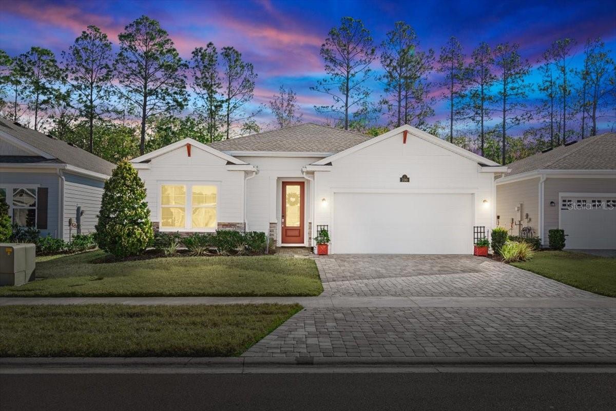 Resort style living defines this premier gated 55+ golf community, where everyday feels like a vacation! Centered around the newest Bobby Weed golf course that is impeccably maintained and as beautiful as it is playable. You don't even need to leave the neighborhood because the stunning clubhouse offers top notch cuisine with daily lunch and dinner specials and a wine lockers to store your favorite wines. Unwind by the resort like heated and cooled pool with cabanas and a full service bar. Take a short golf cart ride up to Top Tracer where you can enjoy simulated golf, entertain your friends, gather around the fire pits or relax at the bar. Stay active with the multiple pickleball courts, state of the art huge fitness center or take a class. A vibrant daily social calendar keeps your days as full as you would like them to be. The home offers a comfortable open floor plan with the kitchen overlooking the dining room and family room. It has two good sized bedrooms with two full baths.
There is a versatile flex room ideal for an office or guest overflow. The home is situated on a private preserve lot. Sit out on the extended patio with a pergola to enjoy the deer, turkeys and birds and nature.
This is more than a home, it's an active lifestyle. You will never be bored in Stillwater!