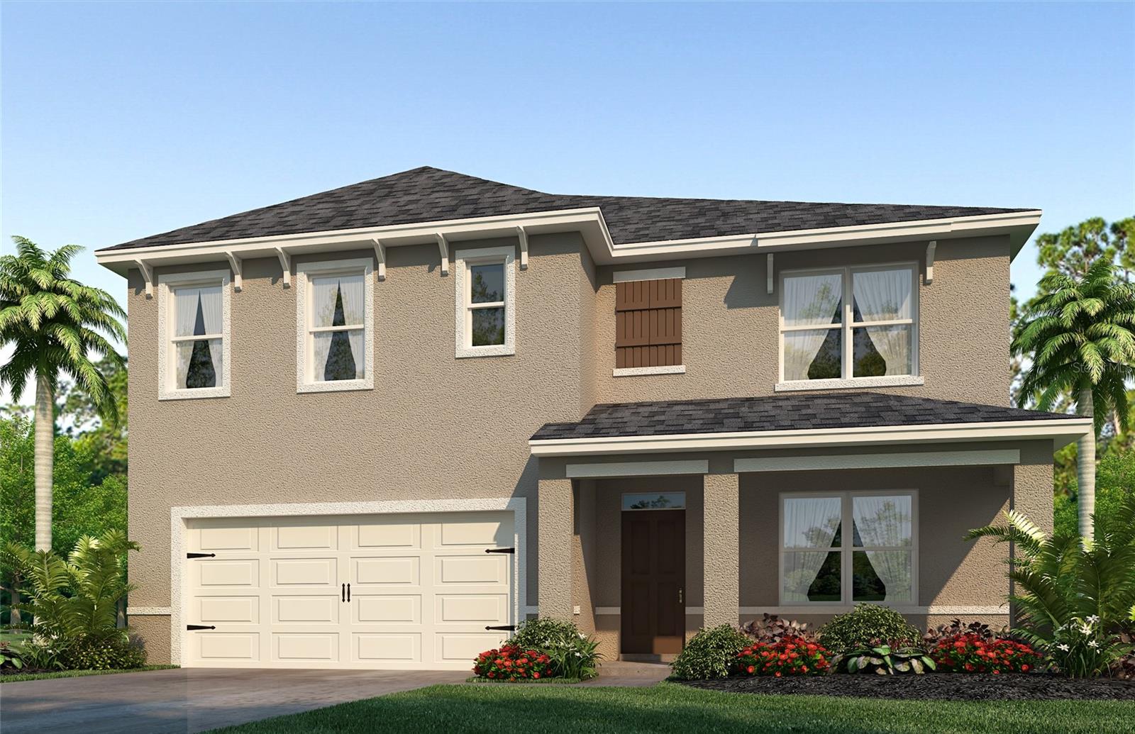 Under Construction. Westridge Park presents the Hayden. This amazing all concrete block construction single-family home features 5 bedrooms and 3 bathrooms optimizing living space with an open concept layout. The kitchen overlooks the dining area and great room, while having a view to the covered lanai outside. Ample windows and a set of sliding glass doors allow lighting into the living area. The well-appointed kitchen features an island with bar seating, beautiful granite countertops and stainless-steel appliances, making entertaining a breeze. The first floor also features a flex room that provides an area for work or play, a bedroom, and full bathroom. As we head up to the second floor, we are greeted with bedroom one that features an en suite bathroom as well as three additional bedrooms that surround a second living area, a full bathroom, and a laundry area. Like all homes in Westridge Park, the Hayden includes a Home is Connected smart home technology package which allows you to control your home with your smart device while near or away. 

*Photos are of similar model but not that of exact house. Pictures, photographs, colors, features, and sizes are for illustration purposes only and will vary from the homes as built. Home and community information including pricing, included features, terms, availability and amenities are subject to change and prior sale at any time without notice or obligation. Please note that no representations or warranties are made regarding school districts or school assignments; you should conduct your own investigation regarding current and future schools and school boundaries.*