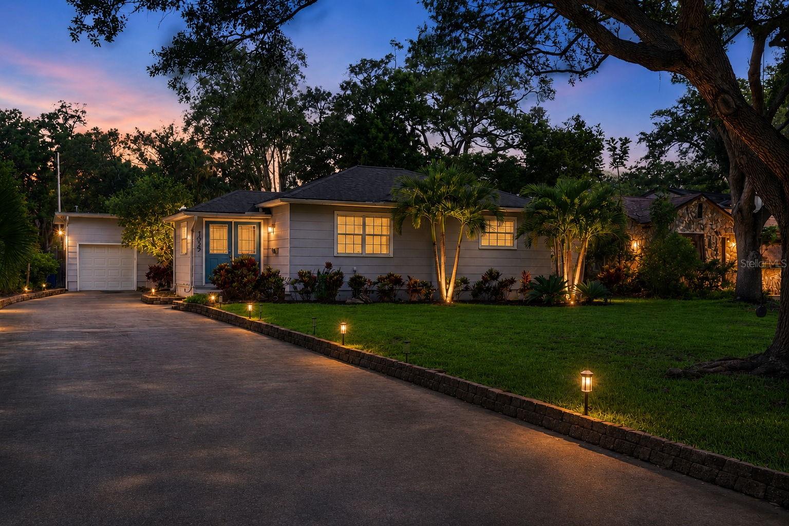 Perfectly positioned in the heart of highly sought-after Allendale—one of St. Petersburg’s most iconic “high and dry” neighborhoods—this beautiful residence delivers the rare combination of style, function, and peace of mind with no flood insurance required.

Designed with both everyday living and entertaining in mind, this three-bedroom, two-and-a-half-bath home features a thoughtfully designed split-bedroom floor plan, offering privacy for the primary suite while keeping guests or family comfortably separated. The spacious primary retreat includes an en-suite bath and a generous walk-in closet.

At the center of the home, a modern, open-concept kitchen showcases white wood cabinetry, granite countertops, stainless steel appliances, and an oversized range with double ovens—ideal for hosting. The kitchen flows seamlessly into the family room, where French doors invite you outside to your private backyard oasis.

Step out to enjoy the in-ground pool, resurfaced in 2017, surrounded by a beautifully updated outdoor space including a back deck (2019) and low-maintenance turf (2025)—perfect for year-round Florida living.

Additional highlights include real hardwood floors throughout, newer windows, an oversized one-car garage, and key system updates including a 2021 roof and irrigation well pump replaced in 2018.

Located just minutes from downtown St. Petersburg, with quick access to I-275, and convenient proximity to Publix and Trader Joe’s, this home offers the lifestyle today’s buyers are searching for—walkable charm, central convenience, and timeless neighborhood appeal.

Opportunities like this in Allendale don’t last—schedule your private showing today.