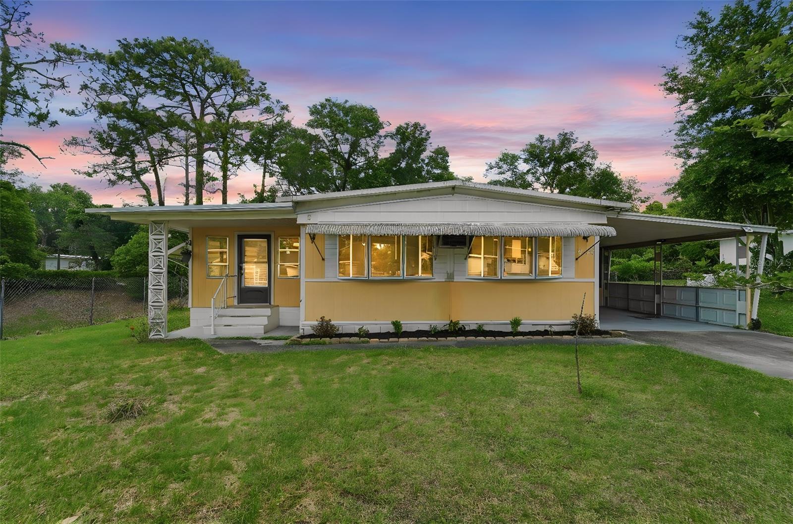 Welcome to this beautifully remodeled 3-bedroom, 2-bath home offering 1,152 square feet of stylish and functional living space in the heart of Deland. Thoughtfully updated throughout, this move-in-ready property combines modern finishes with everyday comfort. You own the lot with only a $75 annual HOA.
     Step inside to a bright and inviting interior featuring updated flooring, fresh paint, and a beautifully remodeled kitchen designed to impress, complete with modern cabinetry, updated countertops, and new appliances. Both bathrooms have been tastefully renovated, adding a clean and contemporary feel to the home.
     Enjoy peace of mind with major improvements already completed, including a newer A/C, and interior updates. Outside, the backyard offers plenty of space to relax, entertain, or create your own private outdoor retreat.

Conveniently located near shopping, dining, schools, parks, and major roadways, this home offers the perfect combination of comfort, convenience, and value. Whether you're a first-time homebuyer, downsizing, or searching for a turnkey investment, 4128 Woodland Circle is a must-see!