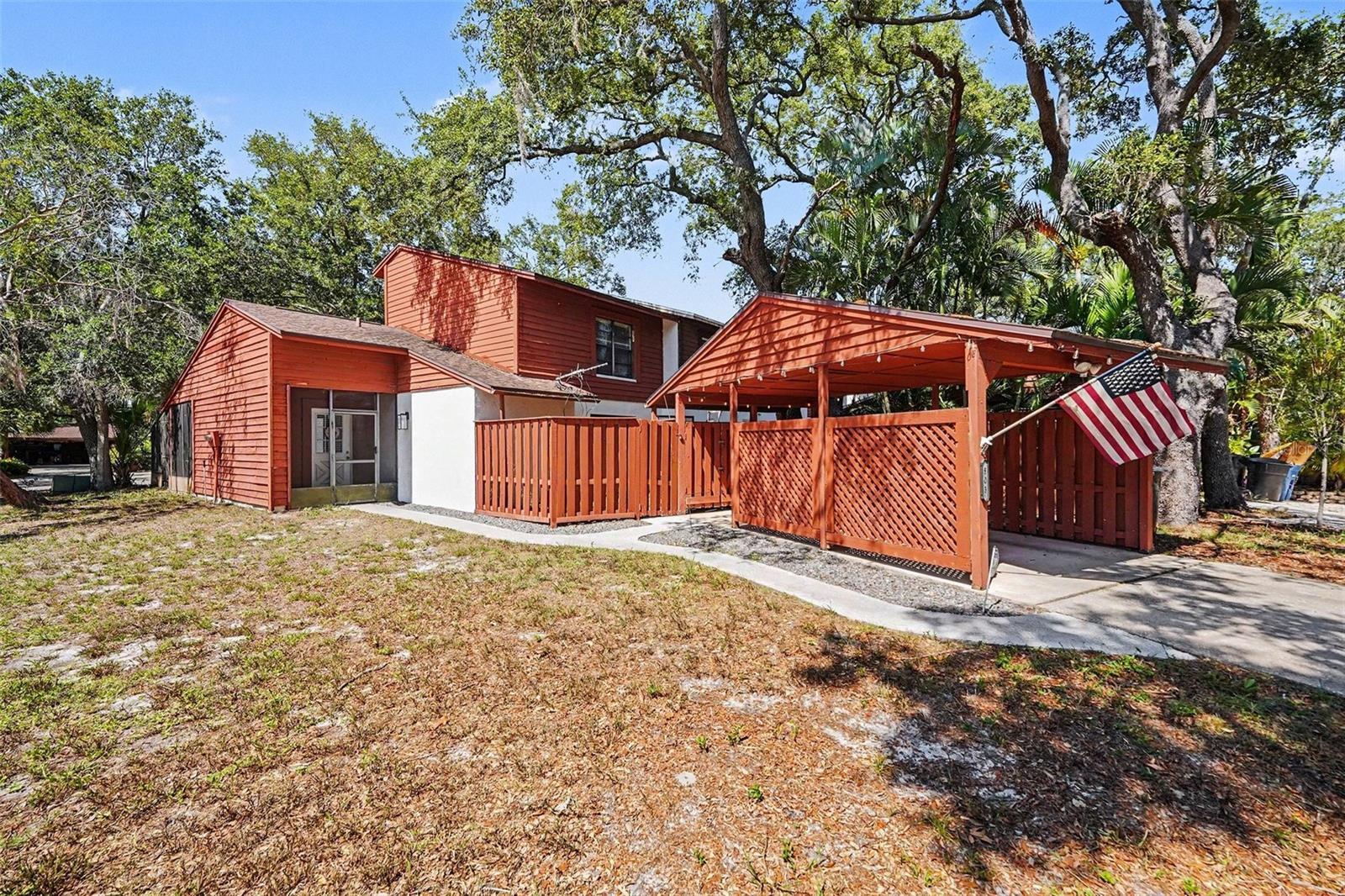 Great Townhouse open concept with split floor plan. First floor primary bed/bath and 2 large bedrooms and full bath on second level. Best of all NO HOA or community fees. This desirable Clearwater neighborhood is just minutes from dinning, shopping centers, entertainment and World Class Beaches. Updates include roof 2018, HVAC 2017, Luxury Vinyl Plank Flooring on main level. Stainless steel refrigerator and stove, washer & dryer included. Don't miss this affordable opportunity, CALL TODAY!