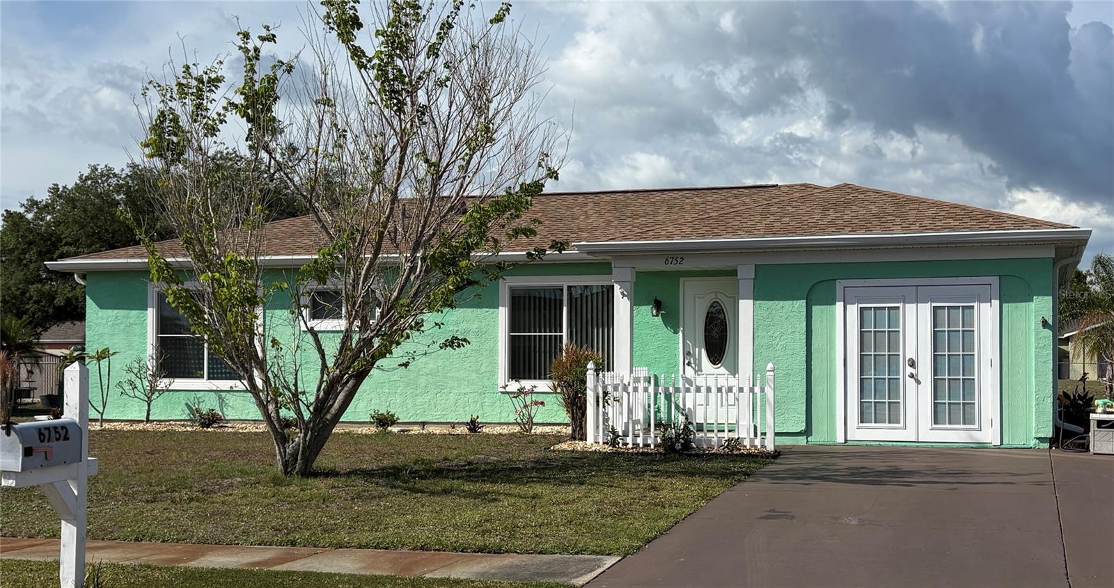 Opportunity awaits with this 3-bedroom, 2-bath home offering a functional layout and desirable features. Highlights include a 2023 roof, electrical box upgraded in 2024, indoor laundry, a storage room and added bedroom with Double French doors.  The backyard has plenty of space to run around and enjoy and also a covered patio area. There is a detached storage shed, ideal for tools, hobbies, or additional storage needs. Kitchen has solid wood cabinets, granite countertops, backsplash, ceiling fan and under cabinet lighting. The home has some great curb appeal with undated landscaping and fenced entryway.  Take a look today and make it your home.