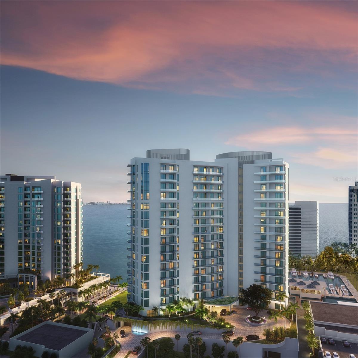 One or more photo(s) has been virtually staged. Pre-Construction. To be built. With three exposures sweeping across Sarasota Bay to the downtown skyline, Residence A is an invitation to experience the beauty of natural light from sunrise to sunset. Three private terraces, one with an outdoor kitchen, are accessed from the great room, which features an open-plan kitchen and large walk-in pantry. A cozy den is ideal for relaxing with a book or movie and a powder room is convenient for visitors. Two guest suites open to a third, city-view terrace, while the third guest suite is set in a corner, where it enjoys marvelous water-to-skyline views. The thoughtfully designed primary suite offers two walk-in closets, a spa-style bath with a deep soaking bathtub, double vanity and double shower. In The Ritz-Carlton global tradition of peerless service, this private residence will enjoy a dedicated on-site team that takes pride in anticipating every need and fulfilling every wish. A 24-hour dedicated staff and concierge, food and beverage services available from private, on-site service kitchen, dedicated 24-hour valet, housekeeping services and an impressive array of private amenities overlooking the sparkling yacht harbor. In addition to the exceptional private amenities and services available exclusively to tower residents, membership in The Harbor Club provides access to nearly 20,000 square feet of amenities dedicated to socializing, health and wellness.