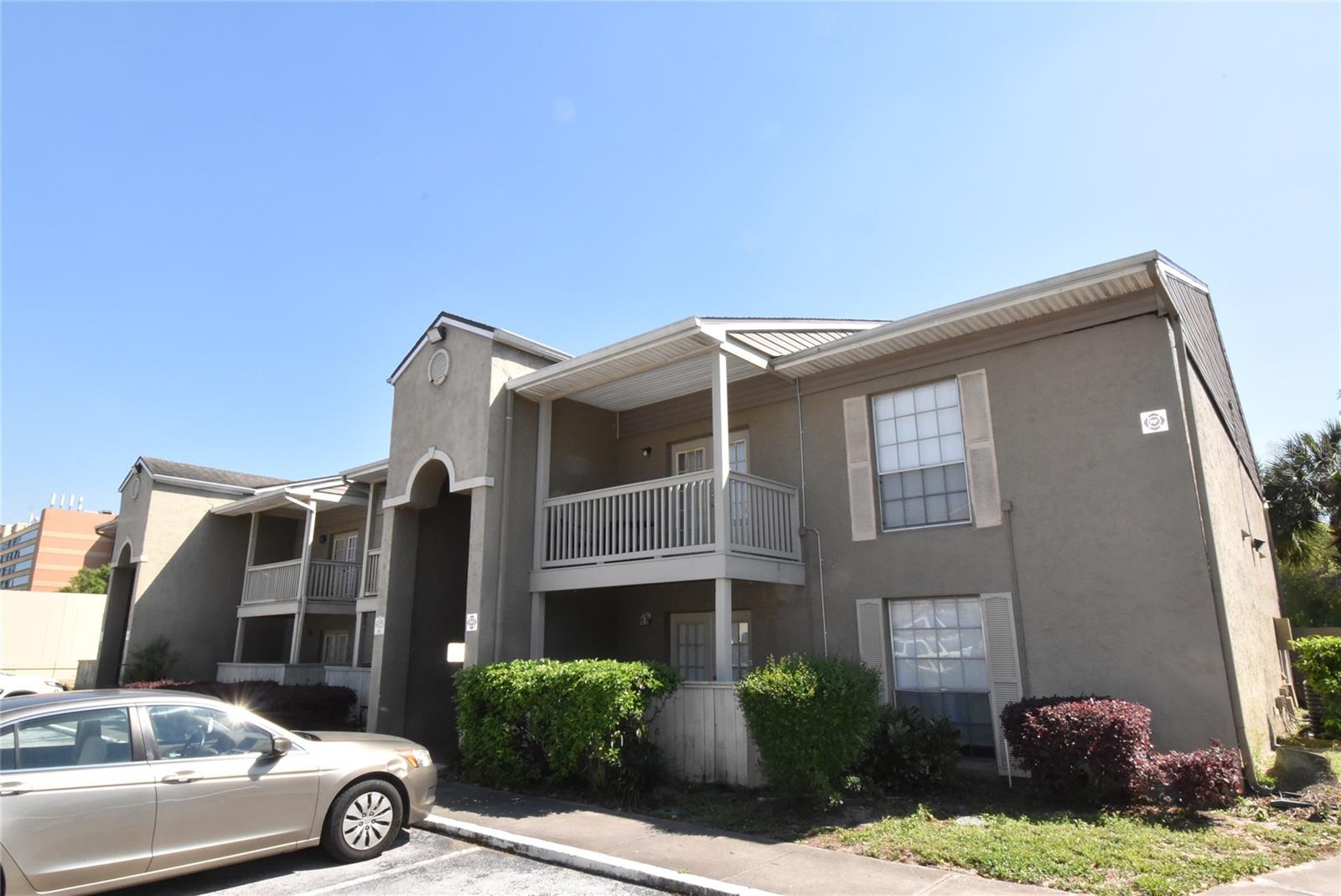 Great deal for this ground floor studio unit with tennis court view! Affordable studio unit at Serravella at Spring Valley condos. Step out of the french doors to your own private patio area with tennis, clubhouse & pool views. Sit and unwind on the patio in the evenings and enjoy the view! Serravella is conveniently located right off I-4 and only minutes from downtown Orlando, theme parks, shopping, restaurants, and much more! Condo dues include water, sewer and trash removal. The community amenities offer a clubhouse, resort style pool, 24-hour fitness center, indoor racquetball court, outdoor tennis court, an exercise/aerobics room, playground and picnic areas. Altamonte Springs has much to offer including some highly rated schools!