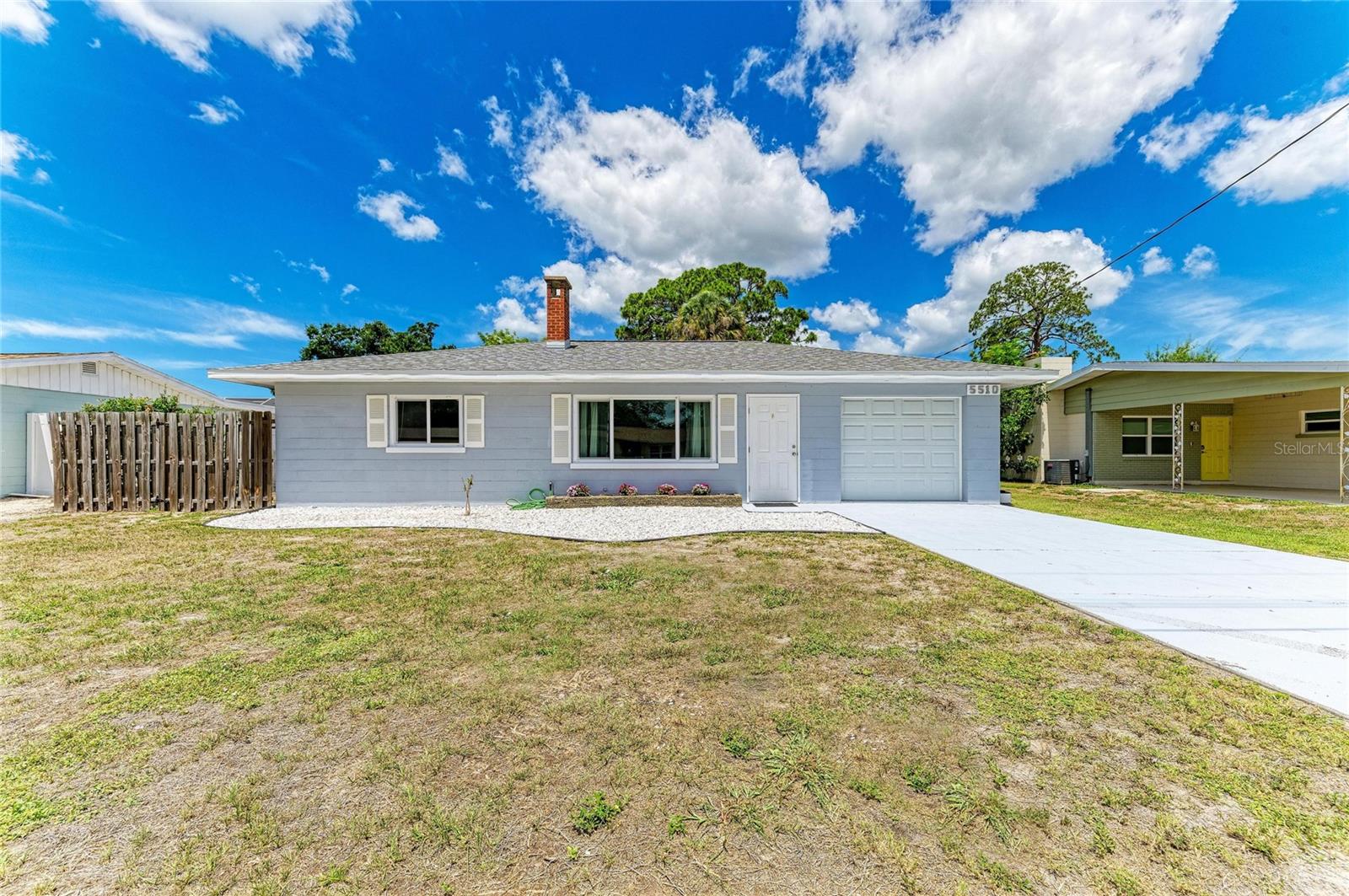 Welcome home to this adorable and impeccably maintained gem in desirable Southern Manatee County! Situated on an oversized lot, this charming 2 bedroom, 1 bath residence is the perfect blend of comfort, character, and value. Freshly painted on the exterior and featuring all-new impact windows and doors, this home offers peace of mind along with undeniable curb appeal. Inside, you’ll find a bright and inviting layout that feels both cozy and functional, making it ideal for first-time buyers, seasonal residents, or savvy investors looking for a move-in-ready opportunity. The expansive yard provides endless possibilities — plenty of room for entertaining, pets, gardening, future additions, or even storing your boat or RV with ease. Conveniently located near shopping, dining, parks, and just a short drive to the Gulf beaches, this property offers the perfect Florida lifestyle at an affordable price point. It is also conveniently located in between the vibrant downtown areas of Bradenton and Sarasota. Cute, clean, and full of potential — this is the one you’ve been waiting for!