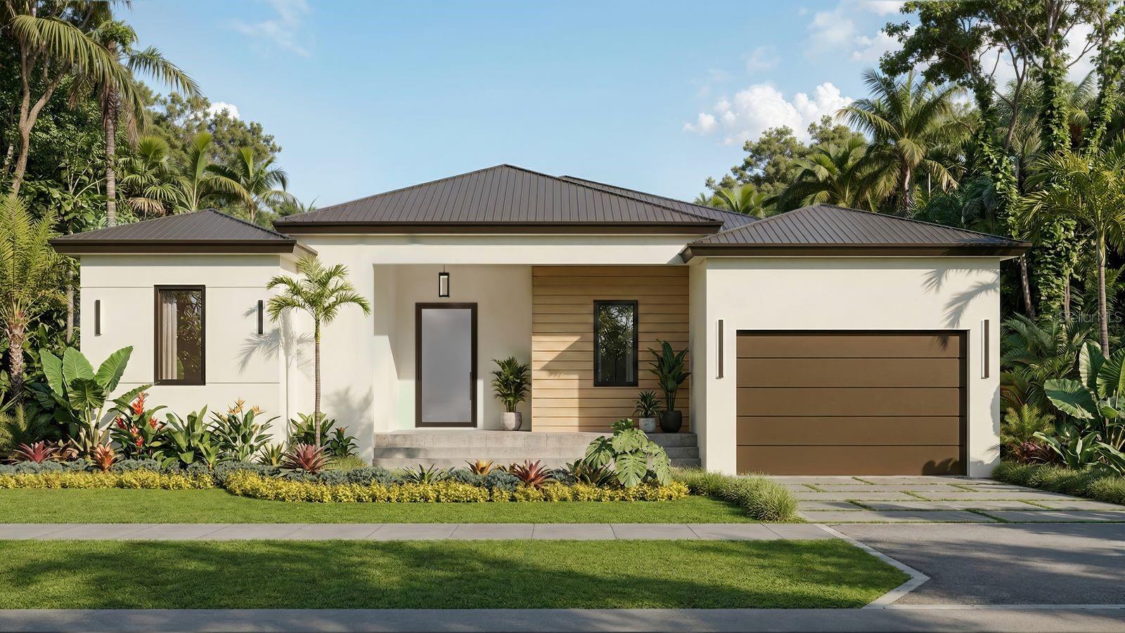 Welcome to The Community of South Gulf Cove, 8124 Tecumseh Cir. This Home is a Dream Come True in this Waterfront Community with Total Area of 5,060 sq ft. This home features a remarkable 14 ft high front covered entrance with a 5x10 Pivot Door. Elegant 12 ft high ceilings throughout the entire home. This home offers 5 bedrooms, 4.5 bathrooms. All In-suite Bedrooms with spacious closets.  Italian Kitchen Cabinets, Stainless Steel appliances, 62 sq ft Kitchen Island with popups outlets and Waterfall Quartz Countertops. The Pantry conveniently located behind the kitchen and close to the garage entrance. The Laundry Room with built-in Cabinets and Quartz Countertops. 48X48 Porcelain Tile throughout the home. Great Room has plenty of space for a Formal Dining Table, Living Room and Breakfast Area. The Master Bedroom is a dream overlooking the Water Canal and your Private Dock. Master Room with two separate walk-in Closets. Its Master Bathroom is relaxing with a spacious Shower and easily accessible with shower bench. Private Toilet Room. Step Outside to 443 sq ft of Covered Lanai, with a Summer Kitchen with Granite Waterfall Countertops. Lanai with access to a Full Bathroom, Panoramic Cage, Pool Deck, Private Heated 12x28 Pool with Overflowing Spa, 12 ft long Bench swim out on the deeper side next to the spa. Lanai and Pool Deck Area Fully Tiled with anti-slippery Porcelain Tile, come enjoy 1,196 sq ft of exterior built finished area great for any family or event. Enjoy your day in your 12x60 ft Captain's Walk that will take you to your own Private U-shaped Dock with a 10K Boat Lift right next to the Seawall.  Irrigation system was installed all around the home with pump to take care of the Landscape. The Home was built on Stem Wall Foundation and CBS Construction elevated above Flood Elevation. This home has a 2-Car Garage with 10 ft Garage Door. The home's Metal Roof, Hurricane Windows and Doors and Security System will give you plenty of savings on your home insurance. Come see this spectacular Home.