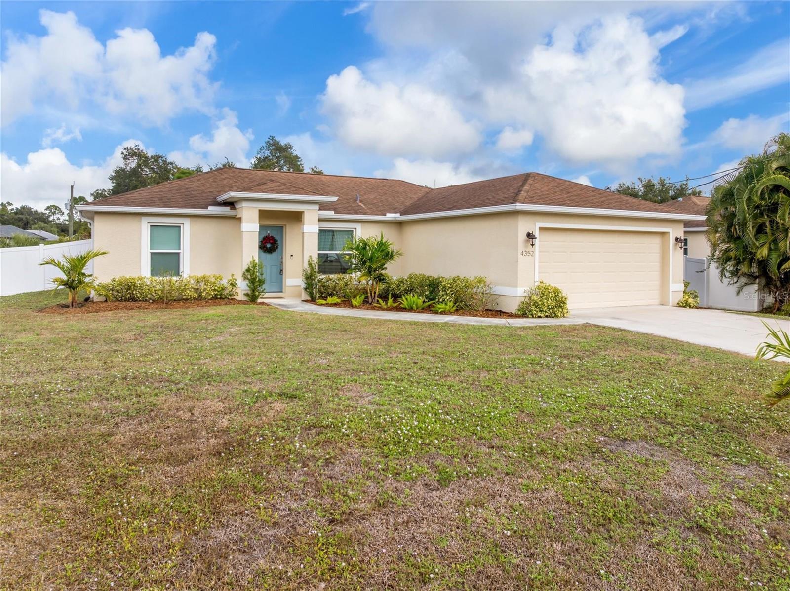 Step into this IMMACULATE 3 BEDROOM, 2 BATH HOME built in 2017, loaded with modern upgrades and MOVE-IN READY COMFORT! Featuring TILE FLOORING THROUGHOUT and a desirable SPLIT FLOOR PLAN, this home is designed for both style and functionality.

The heart of the home is the DREAM KITCHEN, boasting GRANITE COUNTERTOPS, STAINLESS STEEL APPLIANCES, a TILE BACKSPLASH, and SOLID WOOD SOFT CLOSE CABINETRY—perfect for cooking, entertaining, and everyday living.

The spacious primary suite offers DUAL CLOSETS and a luxurious ensuite bath with a FLOOR-TO-CEILING TILED WALK-IN SHOWER and DUAL VANITY WITH GRANITE COUNTERTOPS. Your guests will appreciate their private wing, complete with 2 bedrooms and a beautifully upgraded bathroom featuring a TILED SHOWER/TUB COMBO and GRANITE VANITY.

The garage includes BUILT-IN CABINETRY, ideal for storage or the HANDYPERSON’S WORKSPACE.

Enjoy the Florida lifestyle outdoors with a SCREENED-IN PORCH, a SPACIOUS PAVER PATIO perfect for gatherings, and a FULLY FENCED BACKYARD for added privacy and peace of mind. The home is equipped with an irrigation system as well.

Additional perks include PGT IMPACT-RESISTANT WINDOWS & SLIDERS, NO HOA, and an X FLOOD ZONE LOCATION (NO FLOOD INSURANCE REQUIRED!). Conveniently located near I-75, shopping, schools, parks, the RAYS SPRING TRAINING VENUE, SUNSEEKER RESORT, and several GULF COAST BEACHES.

This home checks every box—STYLE, SAFETY, LOCATION, AND VALUE. Don’t miss it!