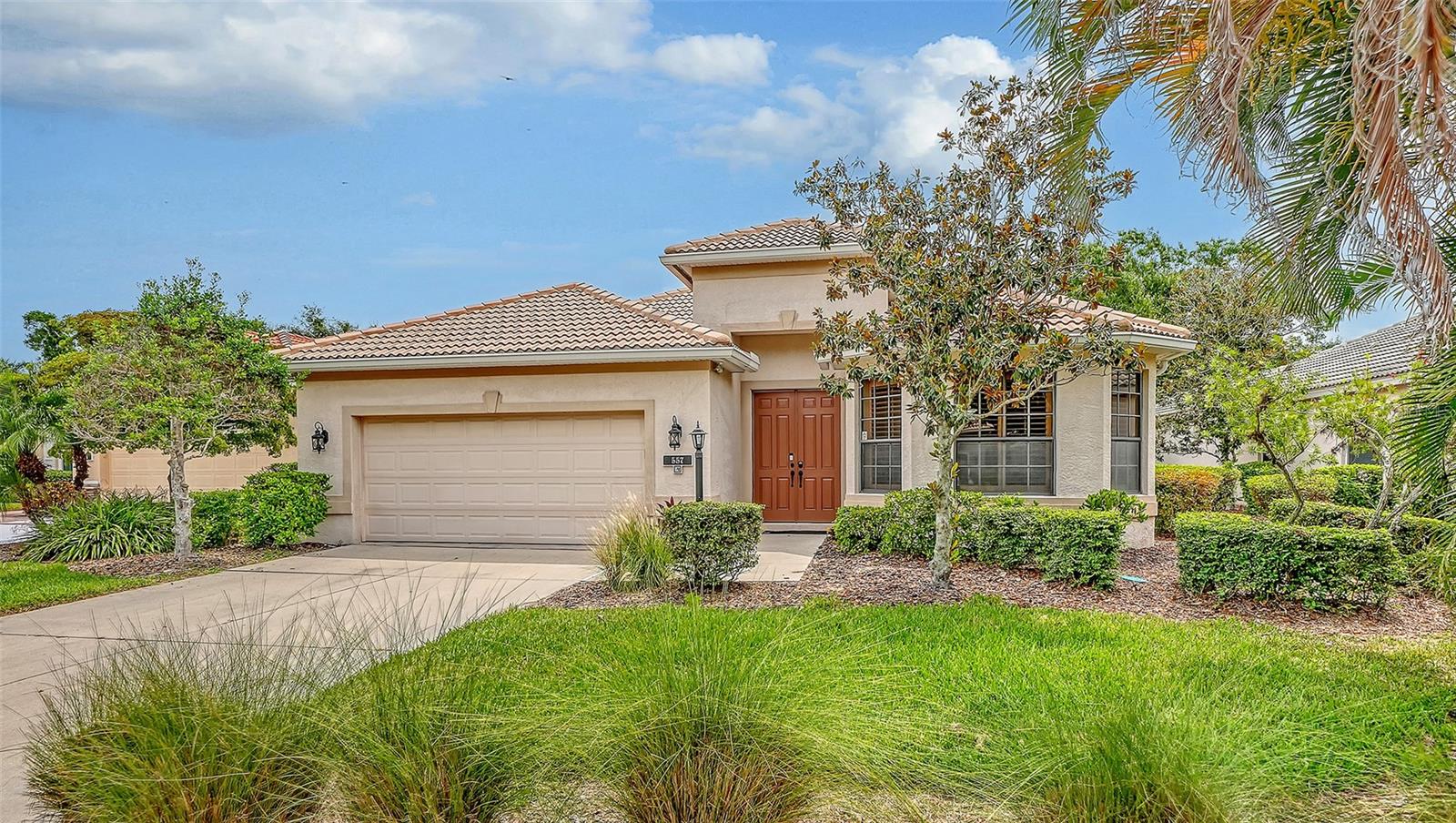Welcome to this impeccably maintained, MAINTENANCE FREE home in the highly desirable Willowbend community, with tranquil LAKEVIEWS, exceptional amenities and an unbeatable LOCATION. Built by renowned Lee Wetherington and lovingly maintained by its original owner, this quality-constructed residence features a spacious open split-bedroom floor plan with 3 bedrooms plus den, 2 baths, and abundant storage throughout. The kitchen boasts natural wood cabinets with granite counters, a breakfast bar and newer stainless appliances with natural gas for cooking and a pantry for additional storage. The heart of the home opens to a stunning extended screened lanai surrounded by lush vegetation overlooking a private water view, where you can enjoy breathtaking sunrises and watch Florida's natural wildlife in a peaceful setting. Additional upgrades to this immaculate home include an EV charging station, whole-house carbon water filtration system, and natural gas service for the stove, dryer, and water heater. HOA fees provide outstanding value and include lawn maintenance, irrigation, high-speed internet, cable, and access to resort-style amenities including a community heated pool, fitness center, playground and pickleball courts. Ideally situated within a mile of Pine View School and just moments from Oscar Scherer State Park and the Legacy Trail, this home also offers quick access to Nokomis Beach, only two miles away. Trader Joe's, Whole Foods, shopping, dining, and everyday conveniences are all nearby, making this location truly second to none. Enjoy the perfect combination of comfort, convenience, low-maintenance living, and the Florida lifestyle in one of the area's most sought-after neighborhoods. Whether you're enjoying your morning coffee while watching the sunrise over the water, biking the nearby Legacy Trail, or spending the afternoon at Nokomis Beach, this exceptional home offers the very best of Florida living.