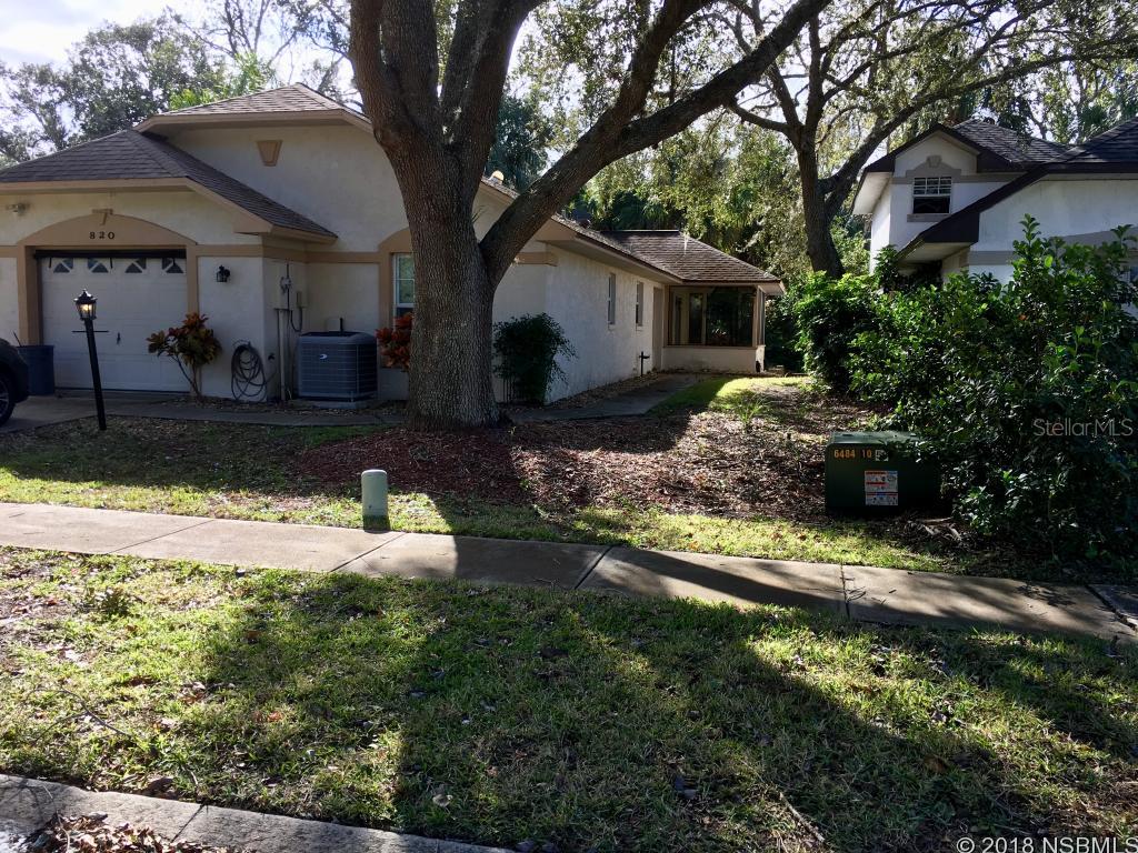 Warm and inviting 2 bedroom/2 bath homewith an open kitchen that allows you to socialize in one of 2 living rooms. Your home also has updated bathrooms and security system. Your screen enclosed patio lets you enjoy the beautiful weather and nature with the no-build preserve behind your home. This home offers an over sized 1 car garage (enough for a motorcycle or golf cart too) and is on a quiet cul-de-sac. Walking distance to restaurants and grocery or a short drive to other eateries, hospital, I-95 and I-4. ;Water: City