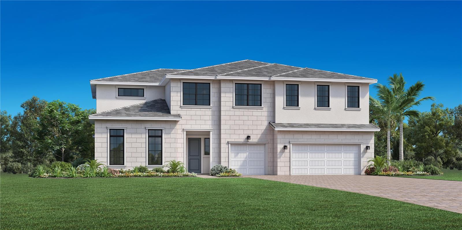 Under Construction. Introducing the captivating Elwood, an exceptional home in the prestigious Bella Collina community. This residence combines timeless elegance with thoughtful design, offering a luxurious and versatile open-concept floor plan perfect for modern living.

The heart of the home is a breathtaking two-story living area, beginning with an elegant foyer that flows seamlessly into the great room, which features a sophisticated tray ceiling and stunning views of the expansive covered lanai. Perfectly positioned to inspire culinary creativity, the gourmet kitchen boasts a spacious center island with a breakfast bar, abundant counter and cabinet space, and a walk-in pantry to meet all your storage needs. Adjacent to the kitchen, a bright and airy casual dining area provides the ideal space for relaxed meals with family and friends.

The primary bedroom suite on the main level offers a serene retreat with a graceful tray ceiling, an impressive walk-in closet, and a spa-like en-suite bathroom featuring dual vanities, a luxurious soaking tub, a lavish shower, and a private water closet. Upstairs, secondary bedrooms offer privacy, each with walk-in closets and en-suite baths, while a generous loft provides additional space for relaxation, entertainment, or study.

A versatile flex room off the foyer invites customization to suit your lifestyle, whether as a home office, library, or hobby space. Additional highlights of the Elwood include a conveniently located laundry room, a thoughtfully designed everyday entry, a powder room for guests, and ample storage throughout. 
Set in the vibrant Bella Collina community, the Elwood offers not only a spectacular home but also access to unparalleled amenities, including fine dining, tennis courts, a state-of-the-art fitness center, a resort-style pool complex, and the acclaimed 18-hole Championship golf course designed by Sir Nick Faldo. The Elwood isn’t just a home—it’s a gateway to an exceptional way of life.