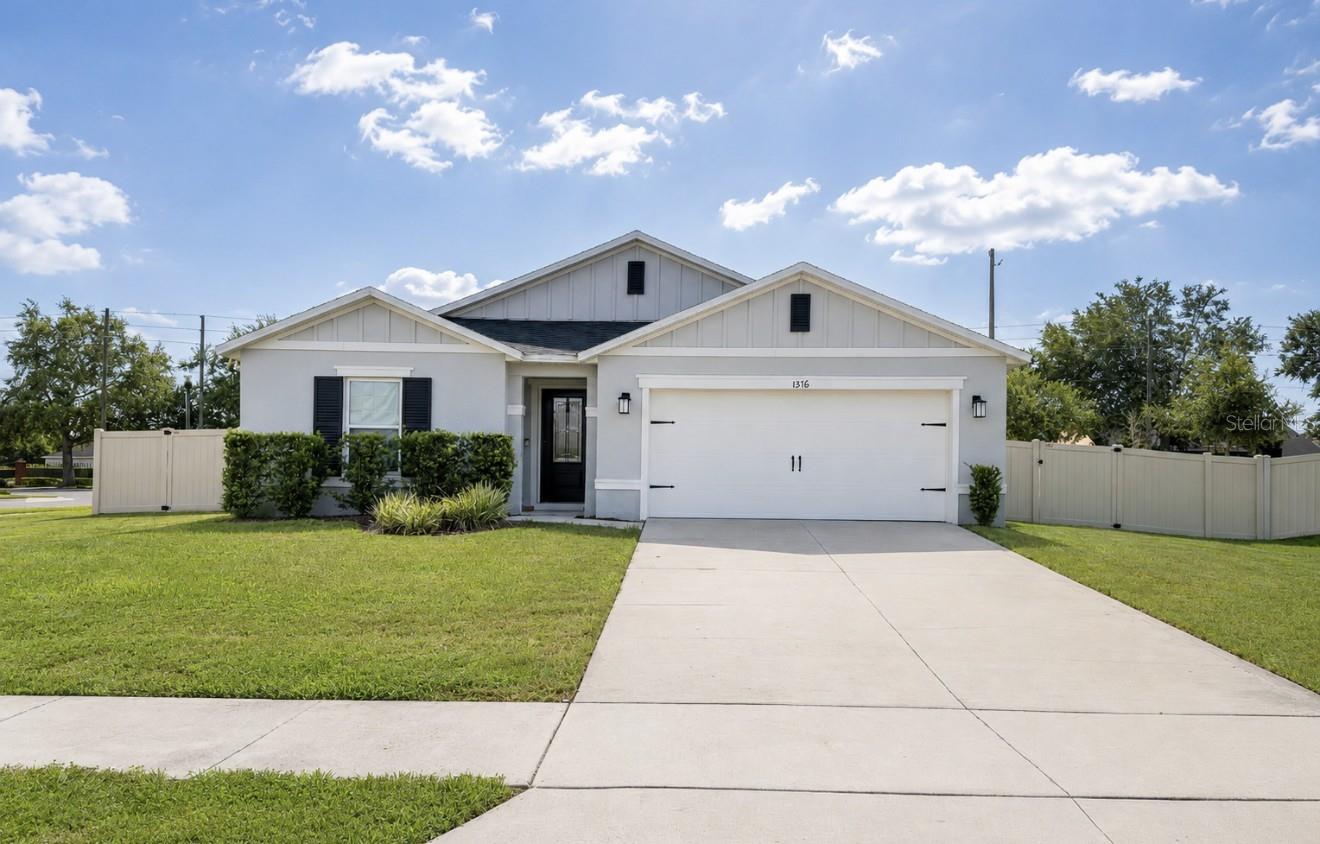 Short Sale. Short Sale. Short Sale!! Fall in love with modern living in one of Apopka’s most popular communities. Located in the Legacy Hills neighborhood, this nearly new home features a bright, open floor plan with plenty of natural light. The kitchen is a standout with quartz countertops, light gray cabinets and upgraded stainless steel appliances (no refrigerator). The kitchen opens right into the spacious living area, making it great for hosting guests or enjoying everyday life. The split bedroom layout gives everyone their own space and privacy. The primary bedroom includes double sinks and a large walk-in shower! Ceramic tile flooring runs throughout the home, giving it a clean look and making it easy to maintain. Outside, you’ll find a spacious, fully fenced backyard with plenty of room to relax, entertain or enjoy Florida’s beautiful weather year-round. The neighborhood features a nearby playground and quick access to SR 429, making commuting easy. With Apopka continuing to grow and develop, this home is a great opportunity to enjoy comfortable living in a city that’s on the rise. Come see it today!