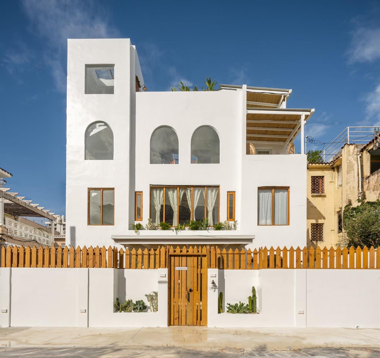 Located in the heart of Condado, San Juan, just steps from the beach, this beautifully curated residence offers a rare combination of space, versatility, and design. The property features a main house and a separate casita, thoughtfully decorated and designed to create a warm, inviting atmosphere with abundant natural light throughout.

Spanning three levels, the home offers multiple gathering spaces perfect for entertaining family and friends, including a stunning kitchen, comfortable living areas, and well-appointed bedrooms and bathrooms. Additional highlights include a bar/lounge area and a rooftop terrace, ideal for enjoying the tropical breeze and vibrant surroundings.

With over 5,000 square feet of living space, this property is not only perfect as a primary residence but also an excellent opportunity for short- or long-term rental income. Ideally located just a few blocks from two of Puerto Rico’s top private schools, as well as Condado’s best restaurants, shops, and amenities, this is a rare opportunity to own a truly versatile home in one of San Juan’s most desirable neighborhoods.