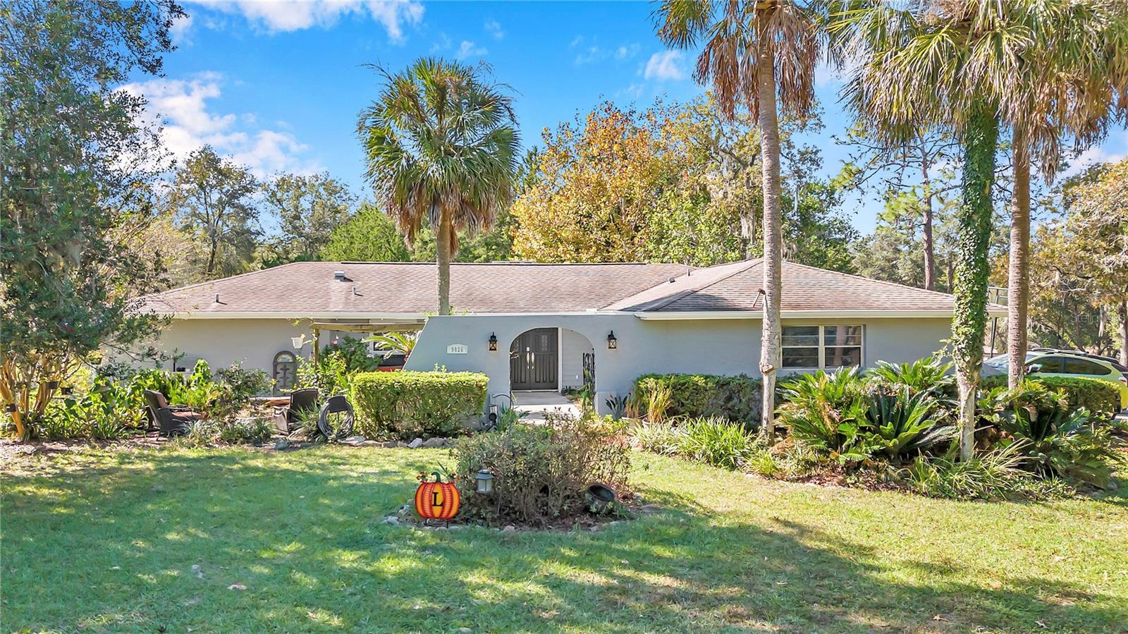 Rainbow Springs Pool Home Sits On A Corner Lot That Is 1.01 Acres W/Rainbow River Residential Only Park Access.
 The 1875sqft of Living Area Plus 2 Car Garage, Covered Patio, Host 3 Bedrooms 2 Baths, Interior Laundry Room Off Garage. 
     Split Bedroom Plan: 2 Guest Bedrooms Are Nicely Sized & The Primary Bedroom Is Situated For a King Size Bed & Furniture Which Will Fit Nicely W/Space Left Over. The French Doors Leading Out to Covered Patio Off The Pool of The Bedroom Makes For A Relaxing Morning or Evening. Ensuite Bathroom, Walk In Closet W/Built in Shelving Finish off The Primary Suite.     
     Open Floor Plan: The Kitchen Is Modern W/White Cabinets & Hard Surface Countertops. The Island is Also a Breakfast Bar. The Dining Area Is Located In Front of The French Doors Leading to The Covered Patio Area. The Living Room w/Fireplace Has Doors Leading to Another Peaceful Outdoor Sitting Area.   
      The Inground Open Air Pool W/Cement Decking Has A New Wood Slat Privacy Fencing. Your Splash Free Zone Is The Covered Patio Which Is Off The Dining Area & Primary Bedroom.    
      The Home Owner Currently Has a Good Internet Provider, Used For Working From Home Or Just Needing Internet For Streaming. Rental Amount Includes Pool Service.  This Home Is 10 Minutes From Historical Downtown Dunnellon & Shopping. 20 Minutes To World Equestrian Center. Thirty Minute Drive To Ocala/I-75.  Gulf Of Mexico Is 20 Minutes Away. Walking/Equestrian/Biking Trails Plus Golfing, Kayaking Etc. Are Minutes Away.   Interior/Exterior of Home Has Been Re-Painted. The Metal Shed Is Not Available For Tenant Use. Pets May Be Considered By The Landlord. The Current Refrigerator Does NOT Convey W/Lease, Landlord Is Purchasing A New Refrigerator.