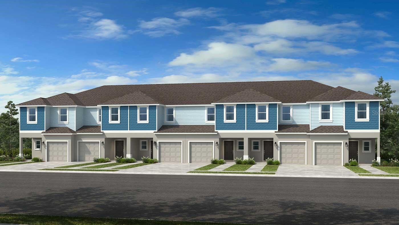 Under Construction. What's Special: Corner Lot | Close to Trails | Understairs Storage | Popular Plan | Pond View. New Construction - July Completion! Built by America's Most Trusted Home Builder.  Welcome to the Marigold at 10797 Eclipse Street in The Towns at Skye Ranch! This thoughtfully designed townhome features an open great room that flows into the dining area and kitchen, creating a bright and inviting space for everyday living. Upstairs, find a spacious primary suite with a walk-in closet along with two comfortably sized secondary bedrooms. A convenient upstairs laundry adds ease to your routine, while a private patio offers a relaxing outdoor escape. Discover modern, open-concept townhomes in the gated, master-planned Skye Ranch community in Sarasota. Ideally located at Clark and Lorraine Roads, this premier setting offers endless opportunities to explore and enjoy life. The community preserves natural beauty with grand oaks, lush palms, forested wetlands, pristine lakes, and native wildlife. Additional Highlights Include: washer, dryer, refrigerator, whole house blinds. Photos are for representative purposes only. MLS#A4686008