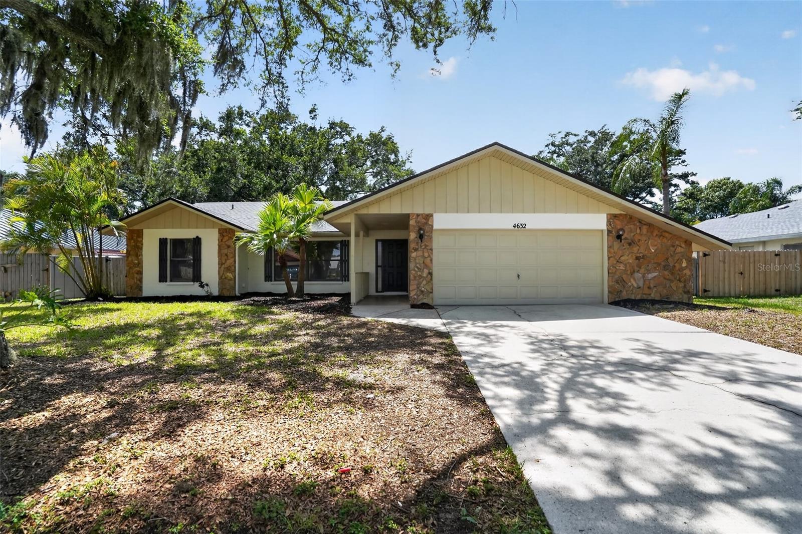 Beautifully updated and move-in ready, this Bradenton home offers stylish finishes and valuable improvements throughout. A new roof, fresh exterior paint, updated landscaping, and a screened pool enclosure create outstanding curb appeal and outdoor living. Inside, enjoy fresh paint, new LVP flooring in the main living areas, new carpet in the bedrooms, and an open, inviting layout. The fully updated kitchen features white shaker cabinets, quartz countertops, an undermount sink, and new stainless steel appliances. Both bathrooms have been tastefully refreshed with new vanities, quartz countertops, updated fixtures, and resurfaced bathing areas. A new HVAC system provides added peace of mind, while the screened pool and fenced backyard complete this ideal Florida lifestyle home.