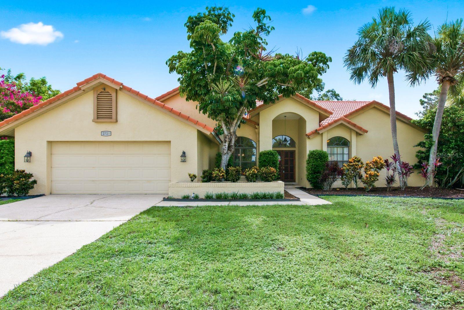 Welcome to this GORGEOUS, updated single-family residence nestled on an OVERSIZED CUL-DE-SAC LOT in the highly desirable area of COUNTRYSIDE! Boasting an impressive 3 BEDROOMS WITH AN OFFICE OR 4TH BEDROOM, 2.5 BATHS, and a spacious 2-CAR GARAGE, this light-filled home masterfully blends MODERN ELEGANCE with Florida comfort. The KITCHEN IS THE HEART OF THE HOME that features: CUSTOM MAPLE CABINETRY, BEAUTIFUL GRANITE COUNTERTOPS, a LARGE CENTER ISLAND, and STAINLESS STEEL APPLIANCES! Adjacent to the large family room that features a STUNNING STONE FIREPLACE with a built-in BAR, this is truly an ENTERTAINERS HOME! Retreat to the luxurious oversized PRIMARY SUITE showcasing DIRECT POOL ACCESS, dual vanities, and a massive WALK-IN TILED GLASS ENCLOSED SHOWER. Step outside to your PRIVATE OASIS featuring a large, SOLAR-HEATED SCREENED-IN POOL, a covered lanai, and a huge, FULLY FENCED BACKYARD. Additional features include a brand NEW HVAC SYSTEM (2026), pristine WOOD AND LAMINATE FLOORING throughout, updated contemporary light fixtures, and modern bathroom renovations. Zoned for HIGHLY RATED SCHOOLS including Countryside High and Curlew Creek Elementary, this property sits in a PRIME CLEARWATER LOCATION with ultra-low annual HOA fees, offering quick access to fine dining, shopping, and WORLD-CLASS GULF BEACHES!