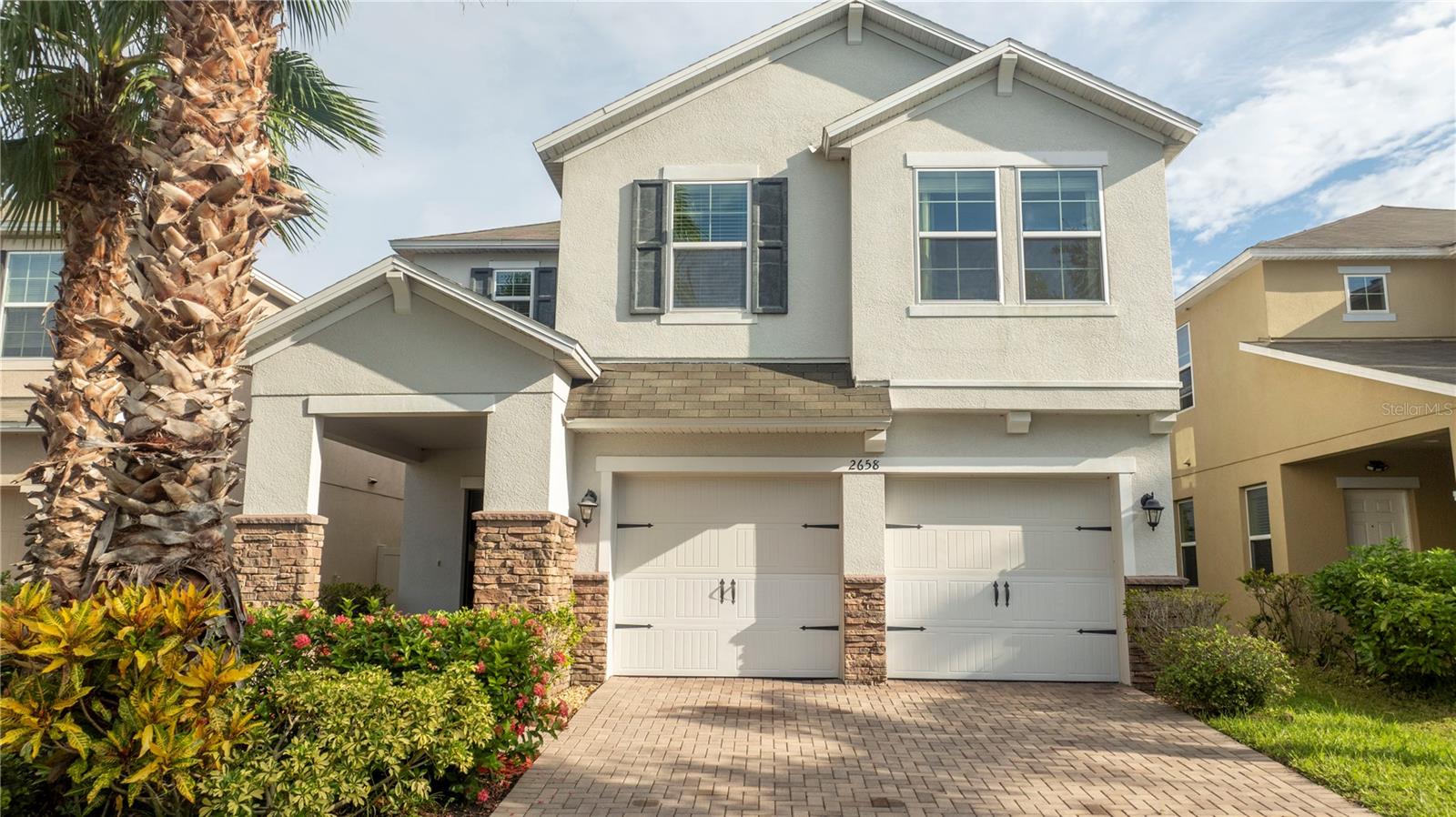 Welcome to 2658 San Simeon Way, a beautiful single-family residence located in the highly desirable community of Preserve at Tapestry in Kissimmee! Featuring 4 bedrooms, 2 full bathrooms, 1 half bathroom, and 2,328 sq. ft. of heated living space (3,010 sq. ft. total), this spacious two-story home offers a seamless open-concept floor plan filled with natural light.

The main level boasts a modern kitchen equipped with dark cabinetry, granite countertops, a large island with breakfast bar seating, stainless steel appliances, and a seamless flow into the dining and family living areas, ideal for everyday living and entertaining. Step outside to your private, fully fenced backyard featuring a paved patio and a dedicated fire pit area, creating the perfect outdoor retreat for relaxation and gatherings.

Upstairs, you will find a versatile loft area perfect for a home office, media room, play space or dedicated family lounge. The oversized primary suite serves as a true private retreat, offering an expansive bedroom layout, a generous walk-in closet, and an ensuite bathroom. Three additional well-appointed bedrooms and a full bathroom complete the second floor, providing plenty of comfortable space and privacy for family and guests.

Conveniently located in Kissimmee with easy access to major highways, top dining, shopping, and major attractions. Don't miss the opportunity to make this exceptional property your home! Schedule your private showing today.