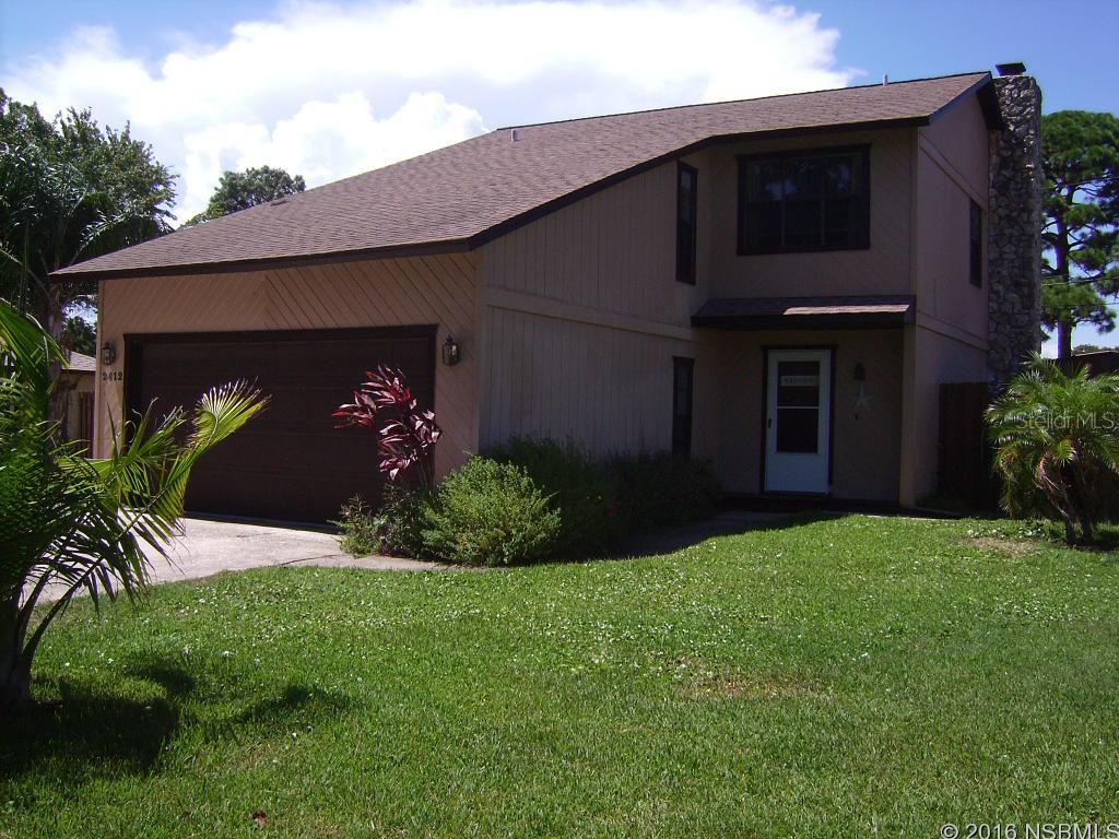 This two story pool home has three bedrooms, two and a half baths, and a large storage room area upstairs.  The home backs up to a large field area that is undeveloped and gives privacy.  Wood flooring throughout most of home.Beautiful stone fireplace in living room.  Pool area has covered patio and deck with pavers.  Kitchen upgraded with newer appliances.  A must see and ready for move-in. ;Water: City