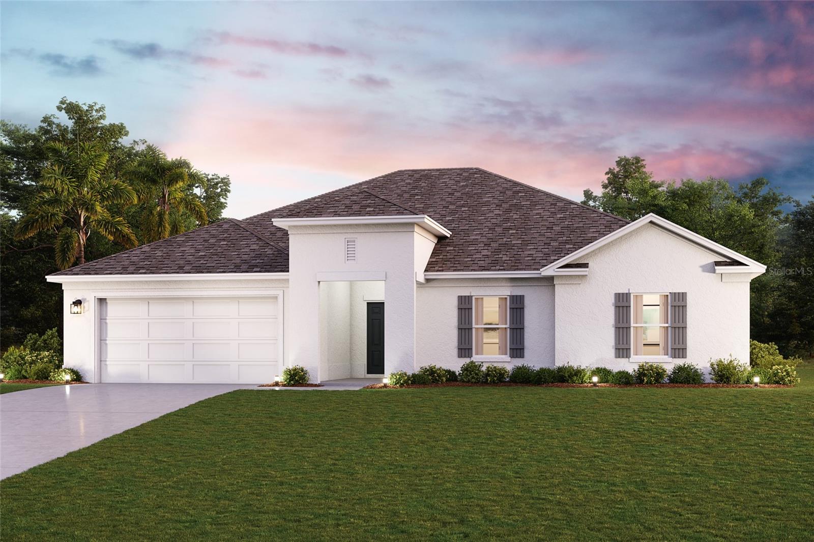 Under Construction. Elevate your lifestyle with this exquisite new construction home found in the Royal Highlands Community! Step into the Shelby Plan. This single-story gem with an open-concept layout featuring a welcoming foyer, spacious Great Room, dining area, and modern kitchen with Quartz countertops and stainless-steel appliances. The primary suite includes a private bath, dual vanity sinks, and a generous walk-in closet. With three additional bedrooms, there's ample space for guests or a home office. This desirable floor plan also offers a laundry room, covered patio, and 2-car garage. Discover comfort and style in your new home! Conveniently located near larger cities like Tampa and St. Petersburg, Brooksville is a historic town in Hernando County, offering a blend of small-town charm and modern conveniences. Nearby parks such as Tom Varn Park, Good Neighbor Trail, and Croom Wilderness provide hiking, biking, and nature walk opportunities. Additionally, The Withlacoochee River offers kayaking, fishing, and other water-based recreation.