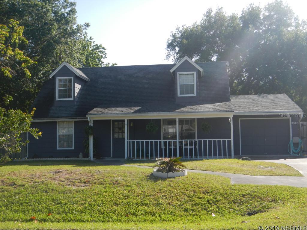 Freshly painted and carpeted. You will want to bring your large family to this spacious 4 bedroom 2 bath home in Edgewater. This 2 story house sits on three lots in florida shores. Bring all your toys there is plenty of room. On the north side in the  back is a large workshop with access from your second drive. Large fenced in yard with plenty of room for a pool, to entertain or to store your RV or Boat.New A/C system 2012. Roof replaced in 2006.Four oversized bedrooms 2 upstairs and 2 down with a bathroom on each floor. Clean and ready for new owners. ;Water: City