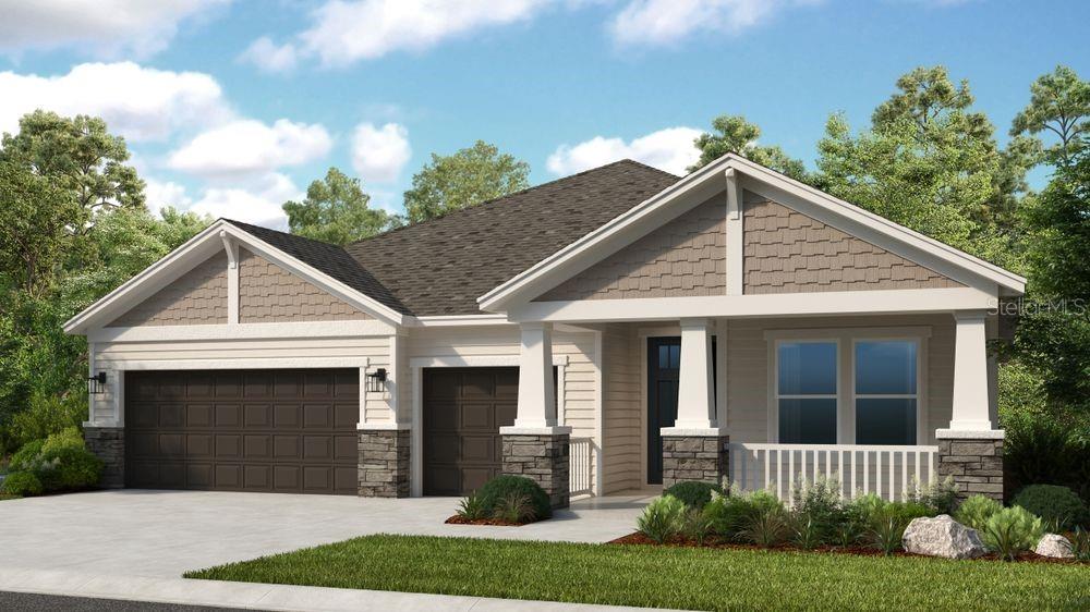 Under Construction. What's Special: Gourmet Kitchen | 3-Car Garage | Dedicated Study. New Construction - January Completion! Built by America's Most Trusted Home Builder. Welcome to the Magdalen at 10 Armenia Court in Colbert Landings! Situated on a desirable cul-de-sac, this charming new home offers a bright, open layout where the great room flows seamlessly into the dining area and gourmet kitchen. A pocket sliding glass door in the great room leads out to the lanai, creating the perfect indoor-outdoor living experience. The private primary suite is tucked away for added comfort and features a full bathroom and walk-in closet, while two secondary bedrooms and a convenient study provide flexibility for work or guests. Ideally located east of I-95, this community offers quick access to beaches, the Matanzas River, and nearby dining and retail. Spanning nearly 300 acres, it features preserve and water view homesites, natural tree coverage, and adjacent conservation land with trails. Planned amenities include a clubhouse, resort-style pool, parks, playground, and pickleball. Additional Highlights Include: tray ceiling package, 8' interior doors, pre-plumb water softener loop, pre-plumb for future laundry sink, outdoor kitchen rough-in, and extended LVP flooring into the primary suite. Photos are for representative purposes only. MLS#O6426039