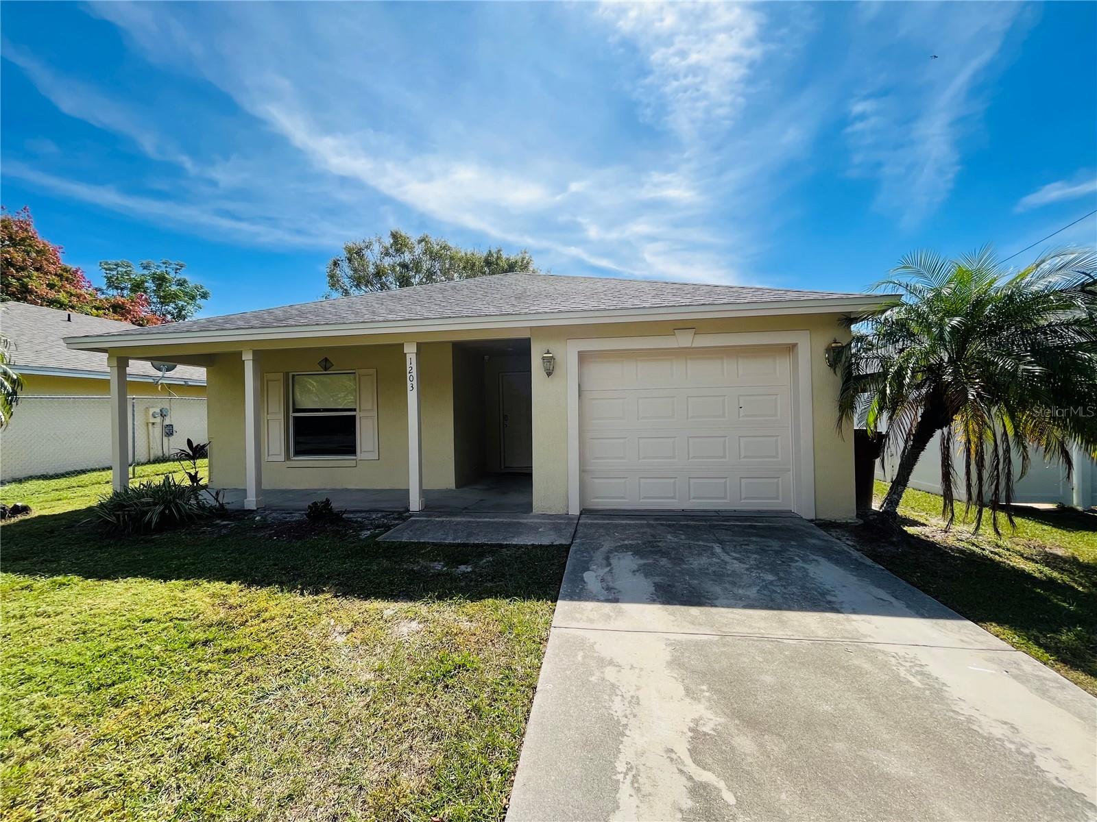 This spacious 3 bedroom 2 bathroom home is located at 1203 Northeast 5th Street in Mulberry, FL. With a cozy square footage of 1360, this single family home offers a comfortable and open floor plan, perfect for families or individuals looking for ample space. The stainless steel appliances in the kitchen add a modern touch to the home, while the master bedroom features an ensuite bathroom and walk-in closet for added convenience. The large backyard provides plenty of room for outdoor activities and gatherings. Additionally, the property includes a washer and dryer for easy laundry access but not warranted. Situated in a desirable location, this home is close to shops, restaurants, and schools, making it an ideal choice for those seeking convenience and accessibility.