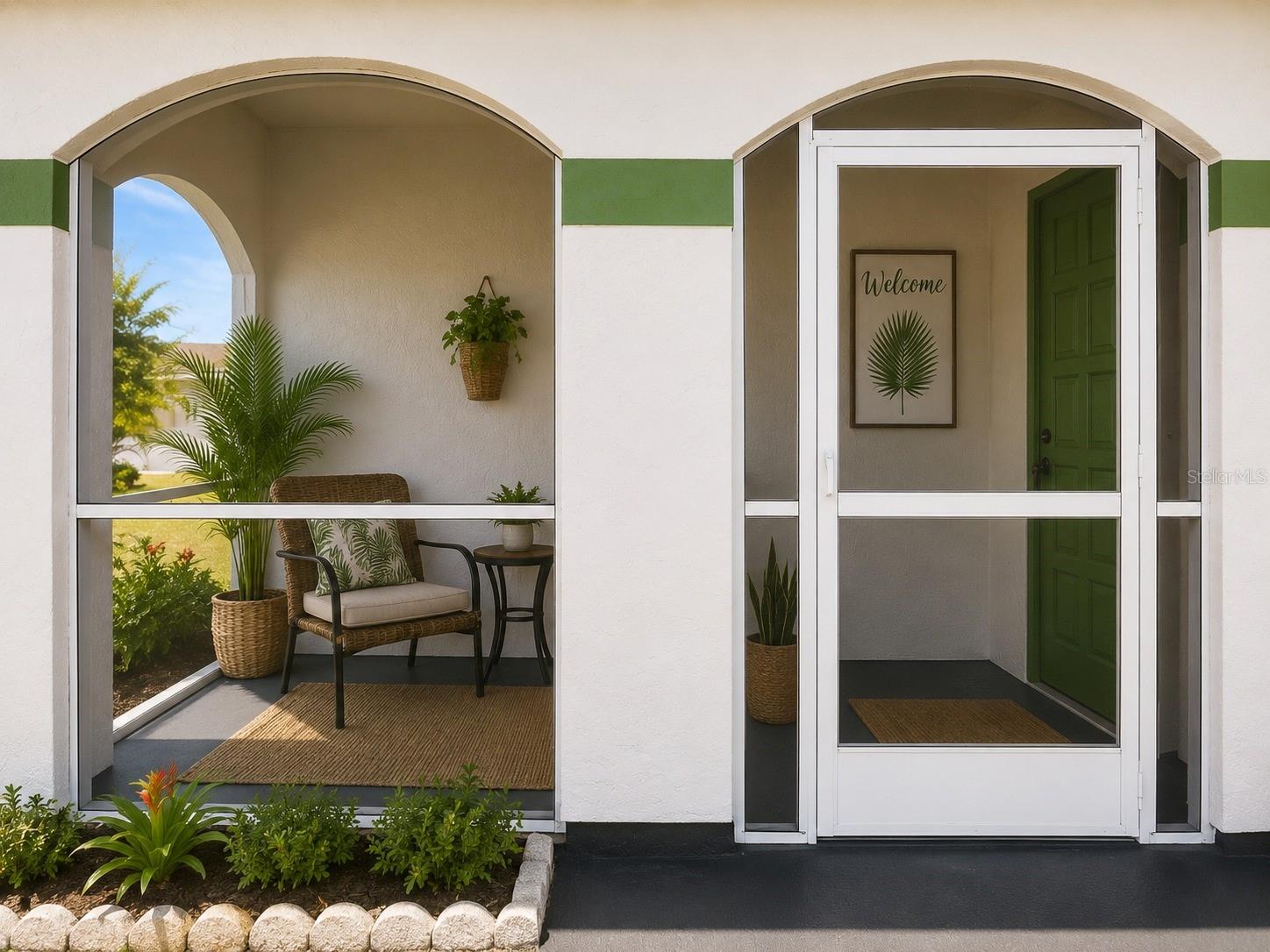 Improved pricing. HOA only 100.00 !  Welcome home to easy, carefree living in the sought-after 55+ community of Leisure Village Villas East, located at 8181 Marlow Court. This quiet, privately owned street features just 42 well-kept villas, underground power lines for improved reliability during storm season, and friendly neighbors who appreciate a peaceful, well-maintained setting.
This 2-bedroom, 2-bath villa includes a flexible bonus room with a closet, ideal as a home office, den, study, or easily converted into a third bedroom if needed—perfect for guests or hobbies. The layout is bright, comfortable, and well-suited for both seasonal residents and full-time living.  Enjoy LOW HOA fees of only $100 per month, which include exterior painting of the villas as needed, lawn cutting, trimming, and edging—giving you more time to relax and enjoy the Florida lifestyle. Residents may personalize their outdoor space with shrubs and flowering plants (with HOA approval). The spacious tiled back patio is a standout feature, complete with a ceiling fan and removable windows that can be opened or closed to control temperatures, or removed entirely to return the space to a screened patio—perfect for year-round enjoyment. Additional features and updates include:
Hurricane impact windows, Hurricane shutters for the sliding glass door
New dishwasher (2025), Refrigerator (2025),  Garage door (2025)  Exterior freshly painted (January 2026) A/C replaced in (2017)  Washer and dryer  is included and enjoy the ease of Public water and sewer.
The location is hard to beat—within walking distance to a local produce center known for reasonably priced fresh fruits and vegetables, the much-loved Abby’s Donuts, and a short trip to a wide variety of popular restaurants and shopping options.

This neighborhood is ideal for snowbirds or those seeking a comfortable, low-maintenance permanent residence in a quiet and friendly 55+ community.  Call today to schedule your private showing.