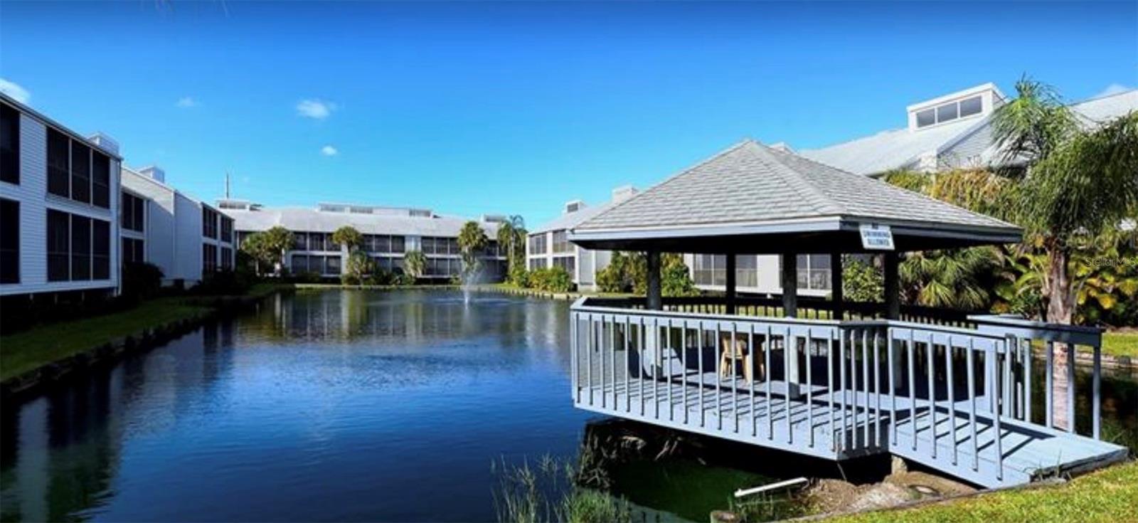 You do not want to miss this! This ground floor unit features a larger floor plan overlooking the water. Enjoy your coffee in the morning or relax with a drink in the evening overlooking the pond and fountain. This large two bedroom condo with two full baths is ready for you to put your personal touch.  With a large kitchen perfect for those who like to cook, the granite counter tops are a beautiful feature. Move-in ready should you be looking to occupy at the time of closing. Currently rented through the end of February with the ability to extend the lease, instant cash flow!  Centrally located to all dining, shopping and entertainment. Seller is motivated, this won’t last long, schedule your showing today!