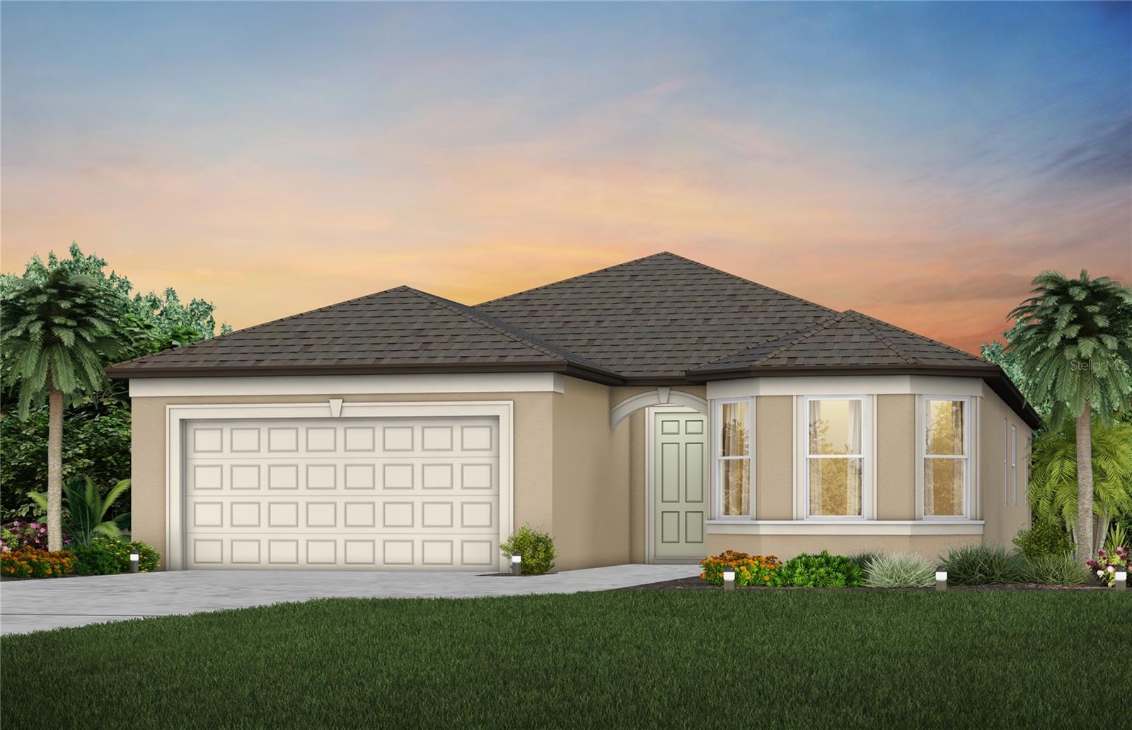 Under Construction. Pulte Homes is now selling new construction homes in Lakeland!  Hawthorne Ranch offers single-family homes with resort-style amenities.  Enjoy easy access to  I-4, SR-60, shopping, dining, medical services, and highly rated schools, all ideally located between Tampa and Orlando.
This popular Medina floor plan offers an inviting open-concept design paired with the upgraded finishes today’s buyers are searching for. From the moment you enter, you’ll appreciate the thoughtfully designed layout that balances comfort, style, and functionality.
At the heart of the home, the stylish kitchen shines with a spacious center island, frost cabinetry, elegant 3cm quartz countertops, and a charming 3”x12” white picket tile backsplash. A full suite of Whirlpool® stainless steel appliances—including dishwasher, refrigerator, microwave, and range—along with a large single-bowl sink, completes this beautifully appointed culinary space, making it ideal for both entertaining and everyday living.
The bathrooms continue the home’s cohesive design with matching cabinetry, quartz countertops, and dual sinks in the Owner’s Bath for added convenience. Luxury vinyl plank flooring flows throughout the main living areas, while 22”x22” tile accents the bathrooms and laundry room. Plush, stain-resistant carpeting in the bedrooms adds warmth and comfort.
Designed with livability in mind, this home features a versatile enclosed flex room perfect for a home office or hobby space, a convenient laundry room with Whirlpool washer and dryer, added storage in the HVAC closet, an extended gathering room, and a spacious covered lanai for relaxing or entertaining outdoors. A 2-car garage provides ample parking and storage.
Additional upgraded touches include glass insert at front door, four LED downlights in the gathering room, pendant prewiring in the kitchen, whole-house cabinet hardware, faux wood blinds and a Smart Home technology package—bringing together modern convenience, thoughtful design, and everyday comfort in one exceptional home.
Enjoy peace of mind with Pulte’s transferable, 10-year Limited Structural Warranty that covers materials and workmanship in the 1st year, workability of plumbing, electrical, HVAC, and other mechanical systems through the 2nd year, various types of water infiltration and internal leaks through the 5th year, and the structural integrity of the home through the 10th year. Plus, we’re currently offering limited-time incentives and below-market rates!